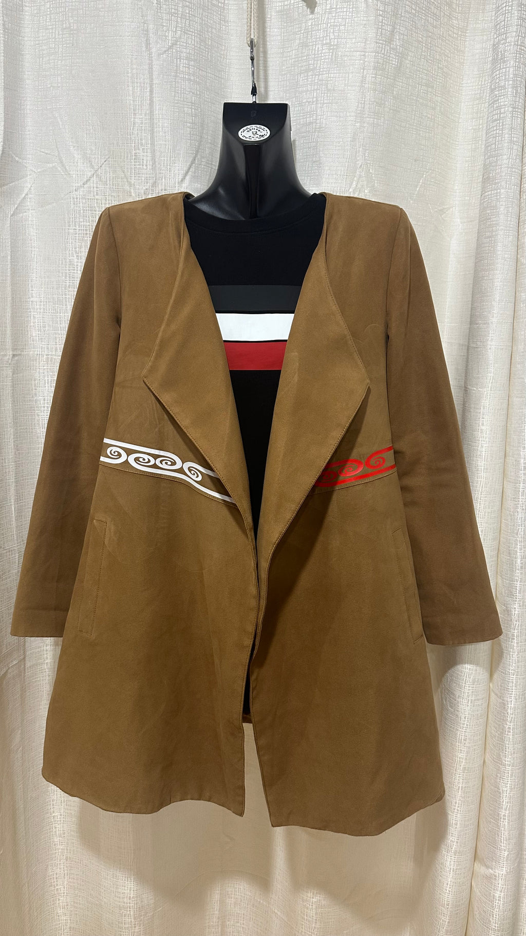 STATEMENT Coat n Tan Brown x Size12 x