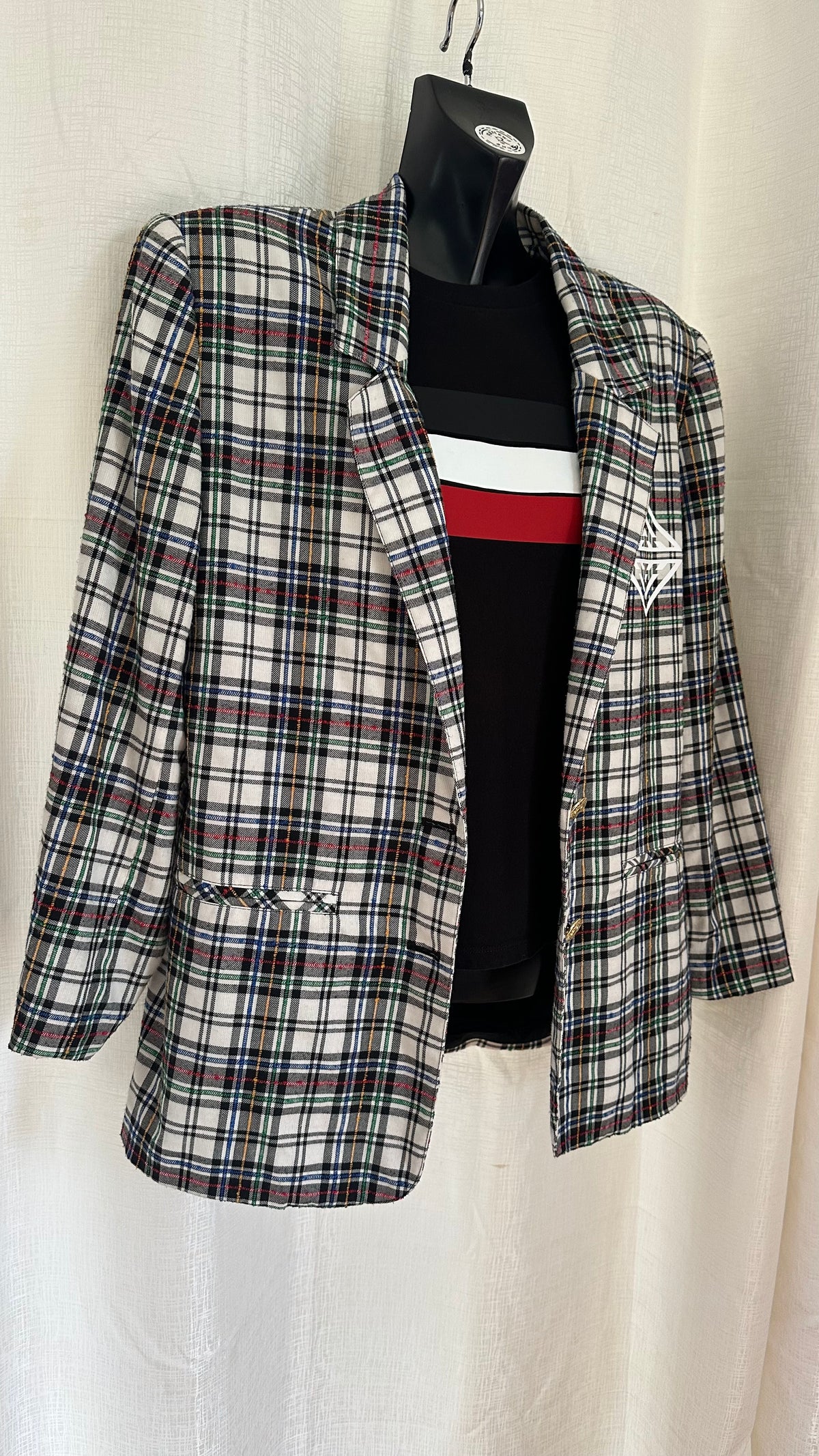 STATEMENT Blazer n Gingham x Size 14 x
