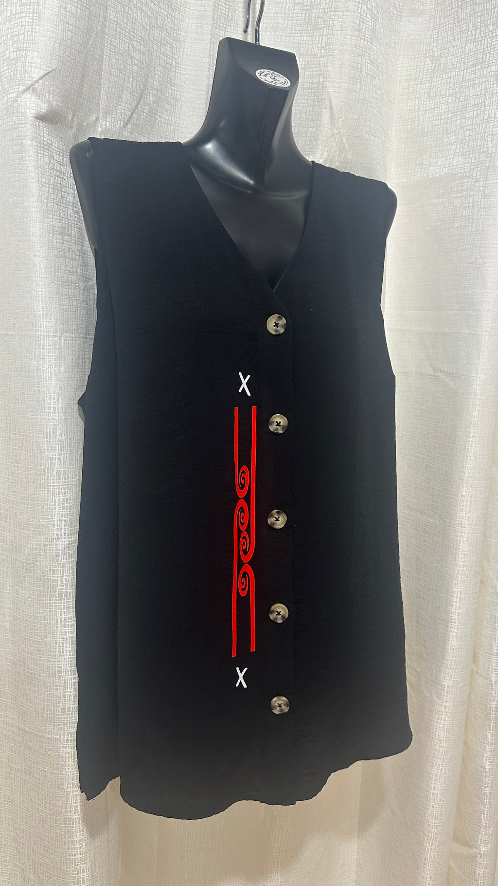Wahine Singlet n Black x Size 24 x