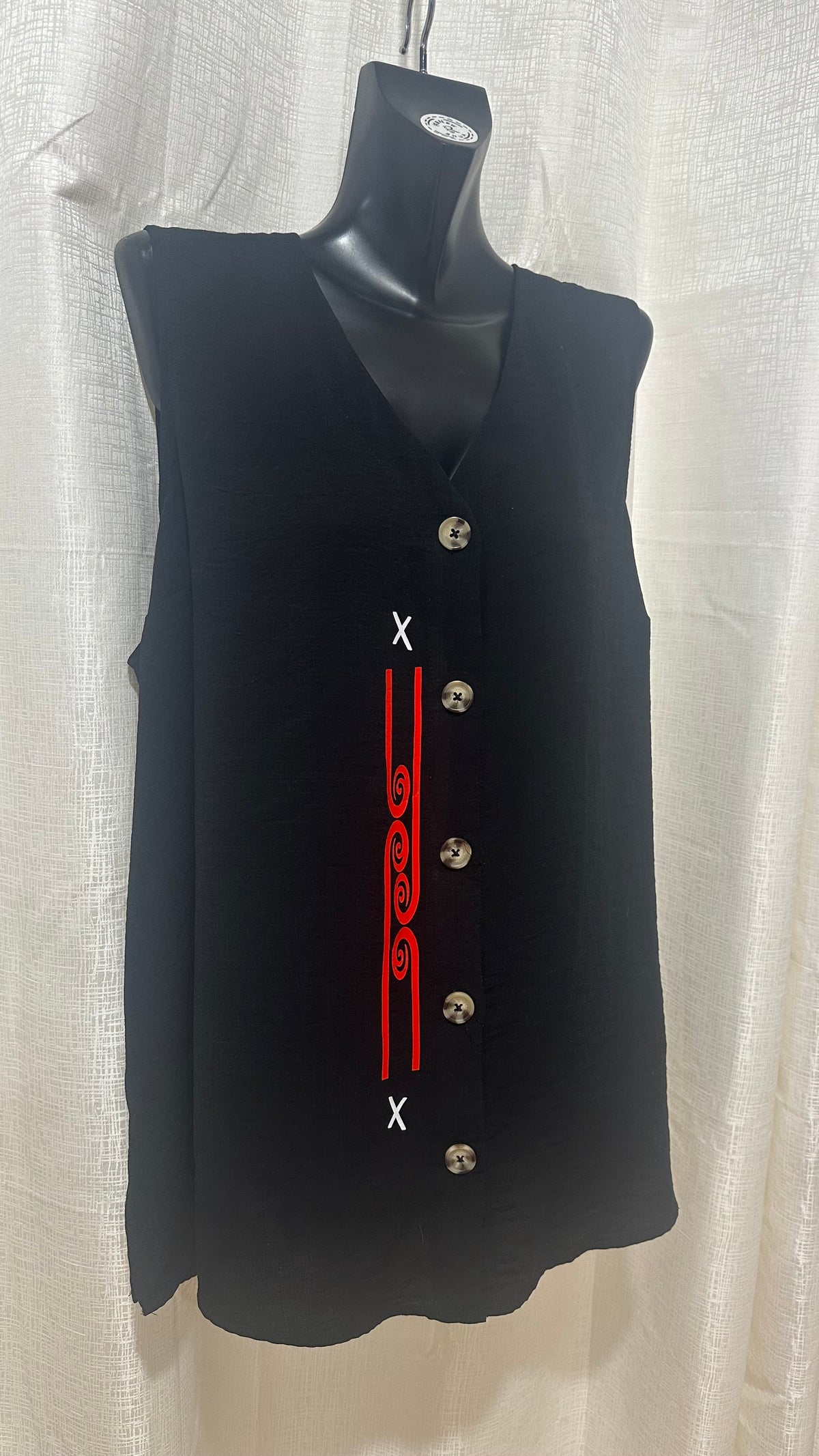Wahine Singlet n Black x Size 24 x