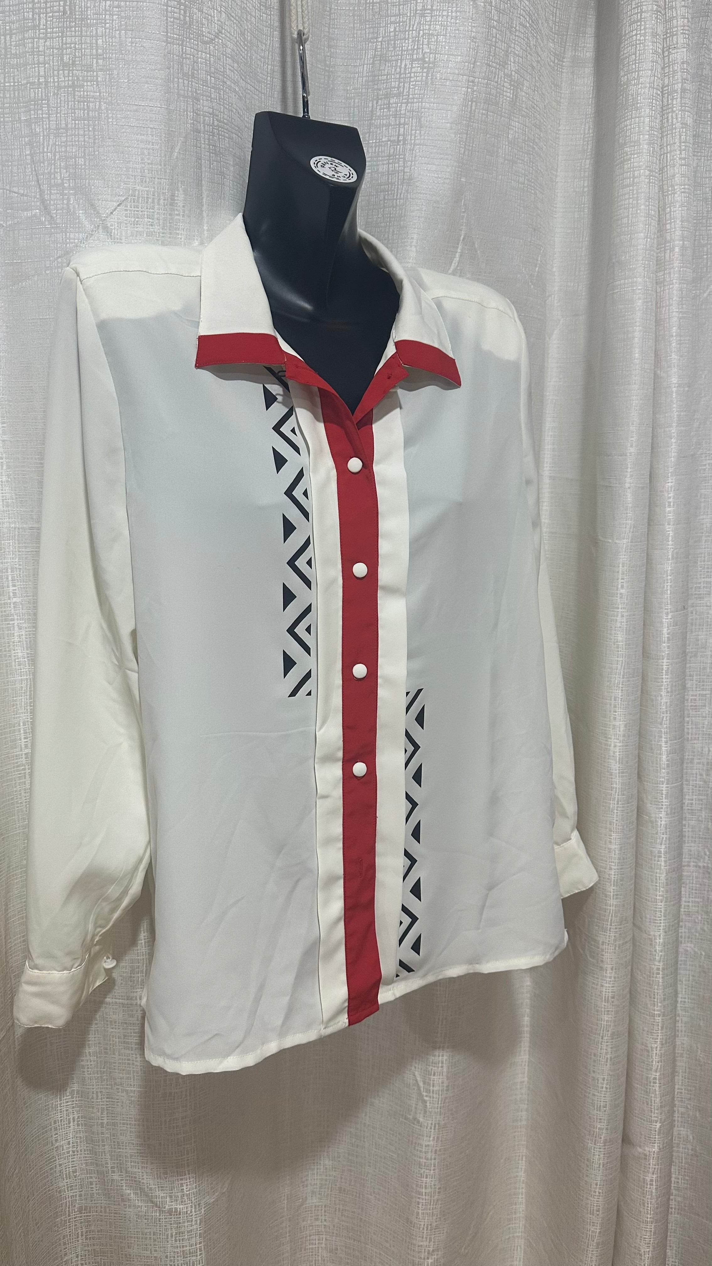 Wahine Shirt n White x Size 14 x