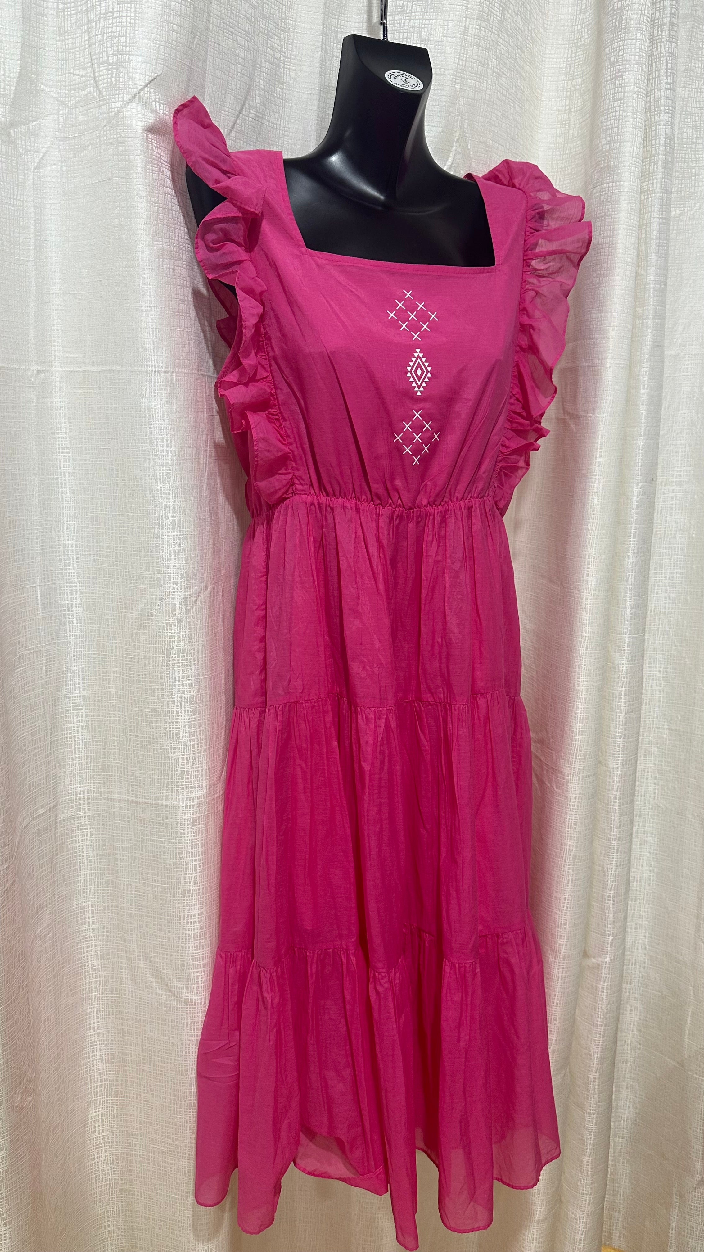 Maxi Dress n Hot Pink x Size 14 x