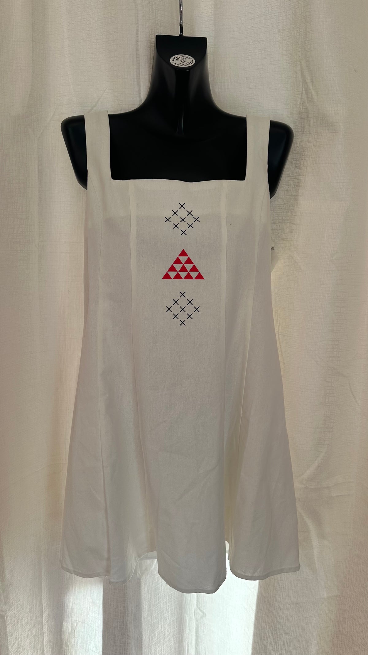 Linen Dress n White x Size 18 x