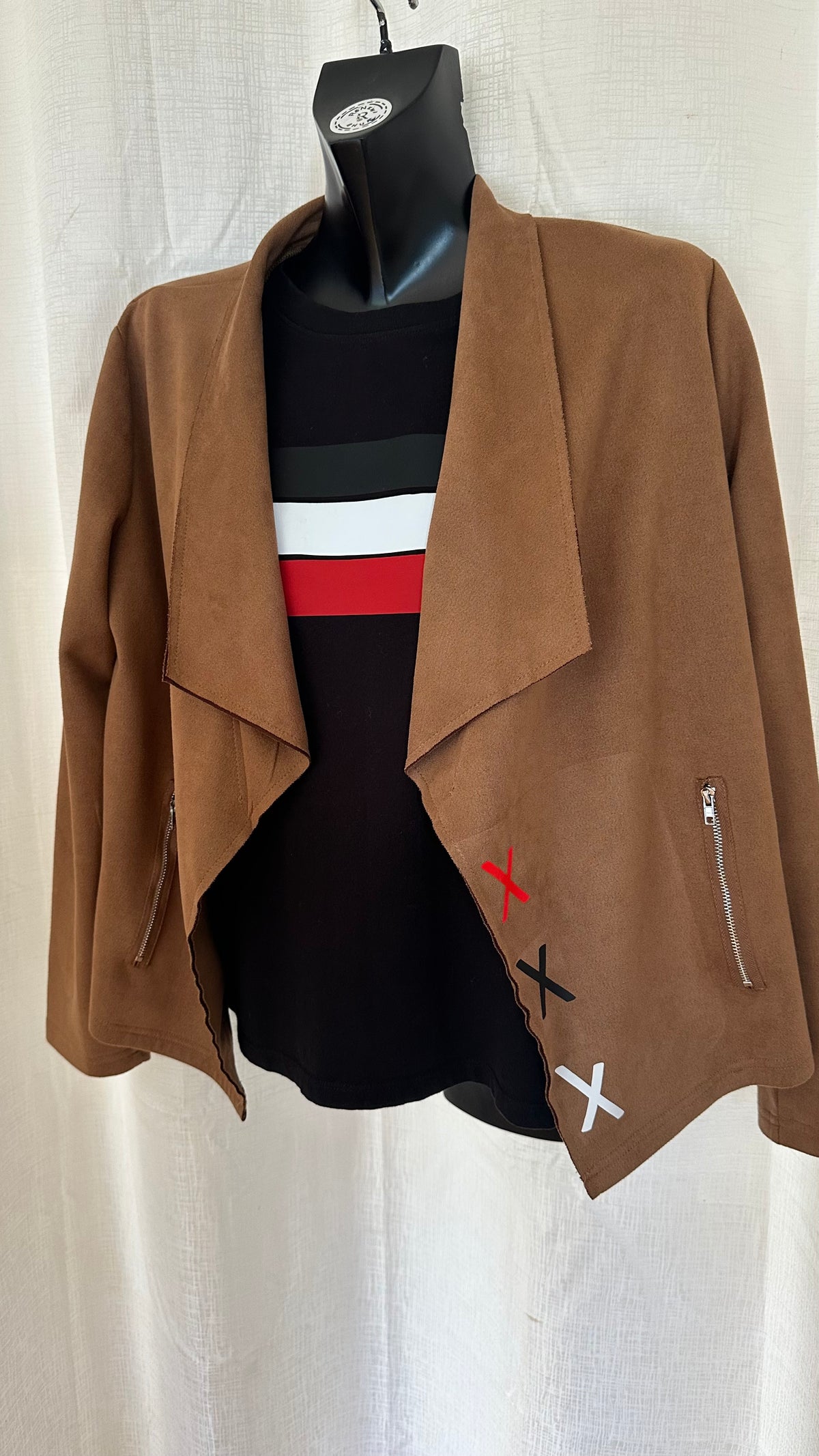 STATEMENT Jacket n Brown x Size 12 x
