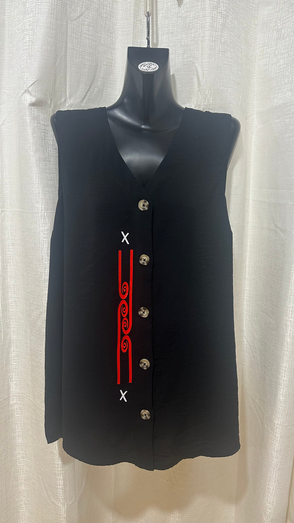 Wahine Singlet n Black x Size 24 x