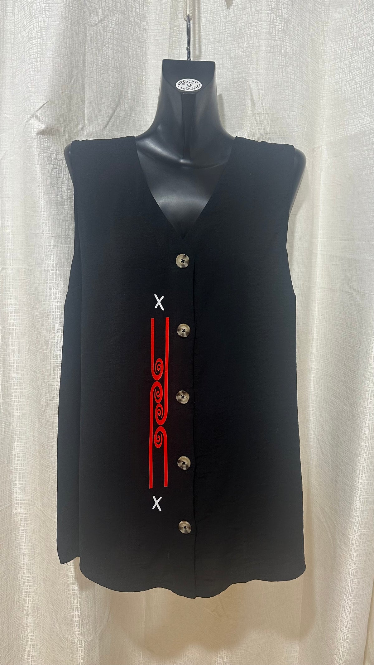Wahine Singlet n Black x Size 24 x