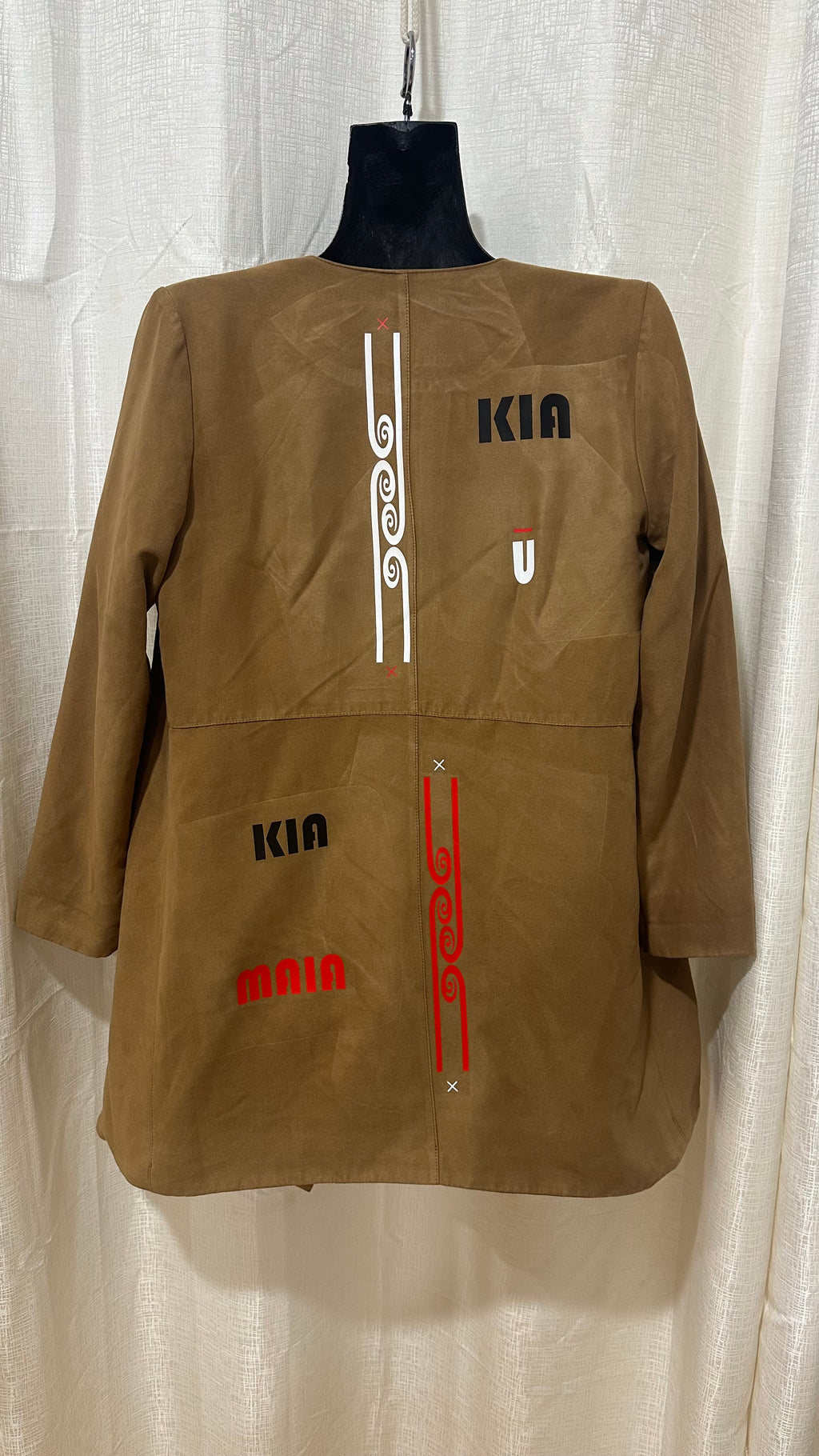 STATEMENT Coat n Tan Brown x Size12 x