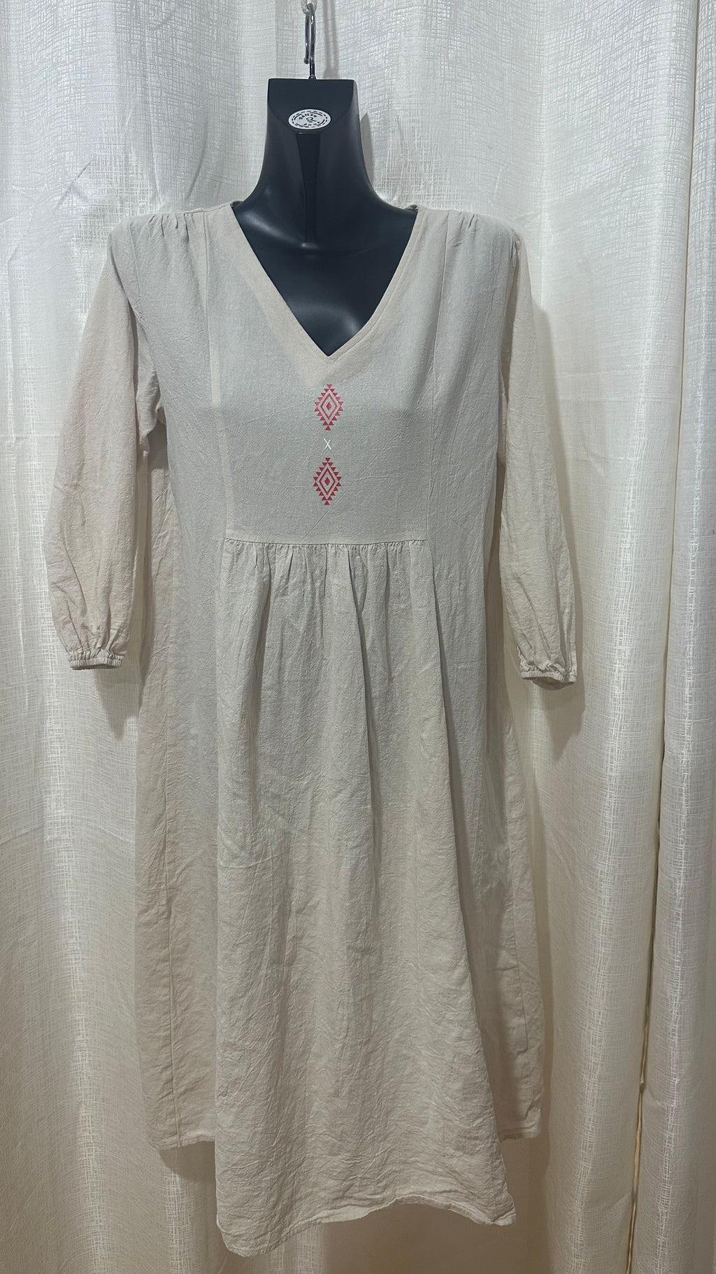 Midi Dress n Cream white x Size 12 x