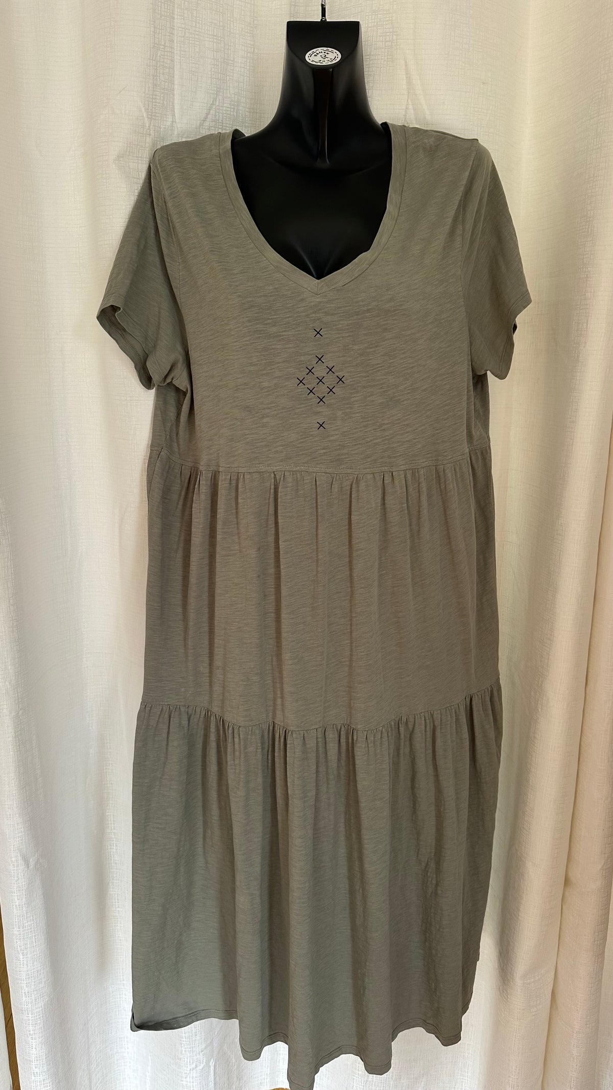 Maxi Dress n Khaki Green x Size 16 x