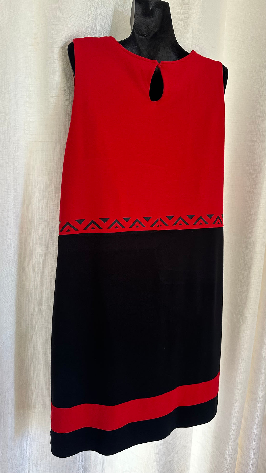 Midi Dress n Red & Black  x Size 18 x