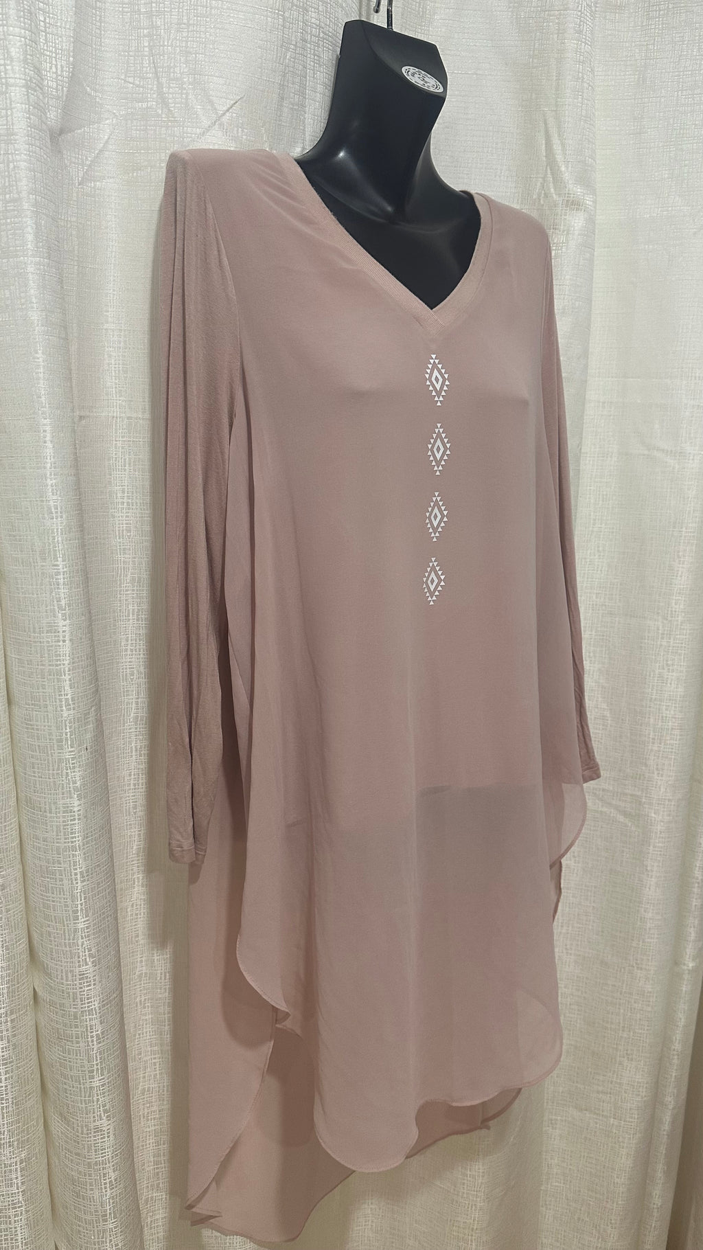 Layered Midi Dress n soft Pink x Size 16 x