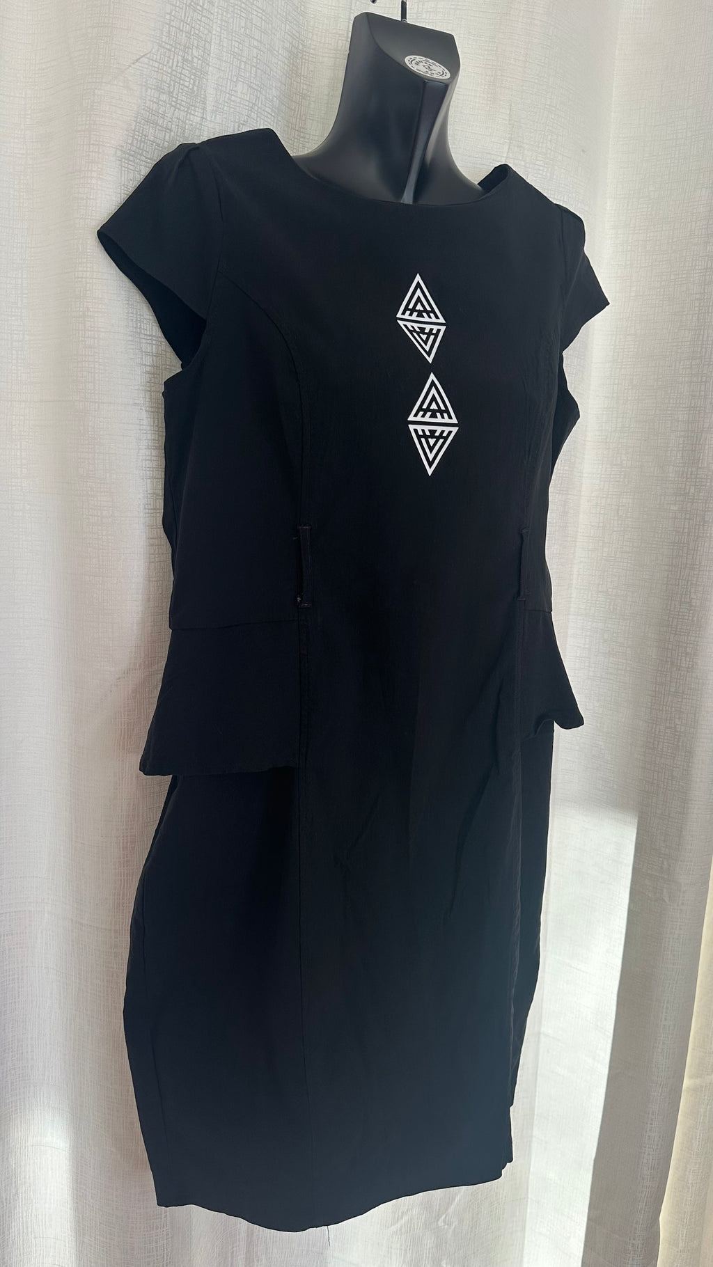 Midi Dress n  Black  x Size 18 x