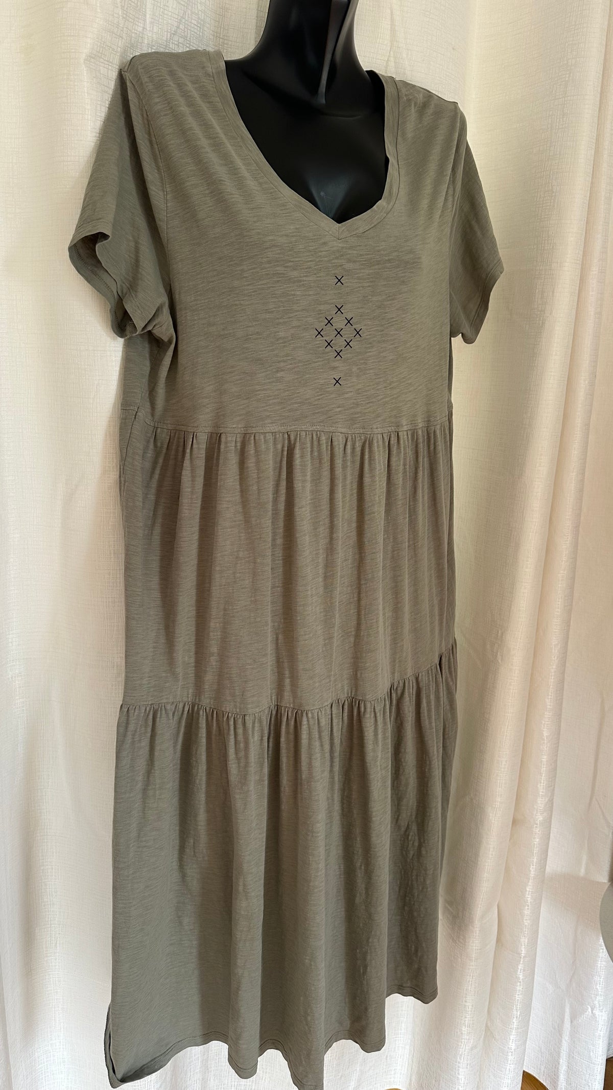 Maxi Dress n Khaki Green x Size 16 x