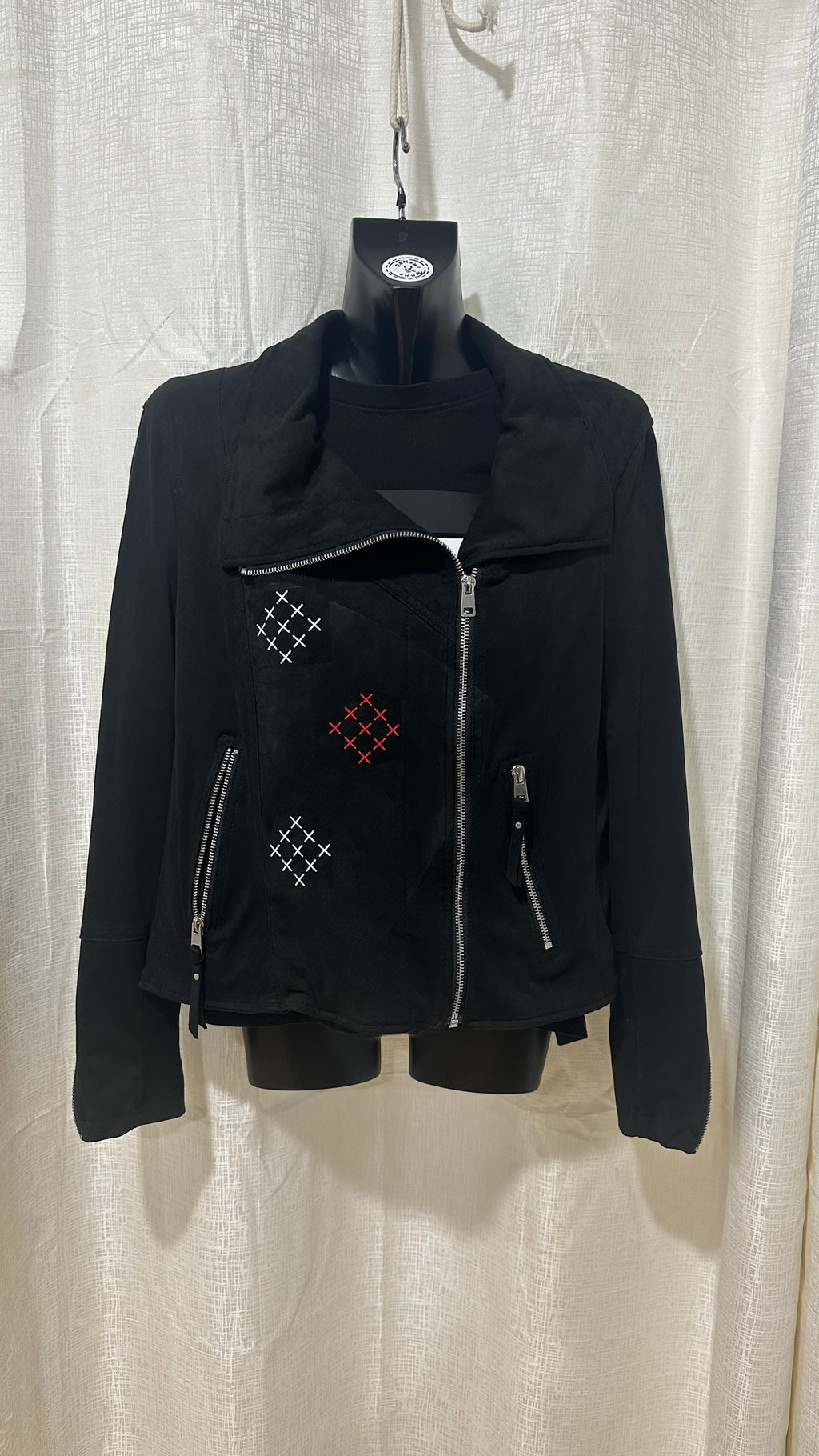 STATEMENT Biker Jacket n Black x Size 14 x