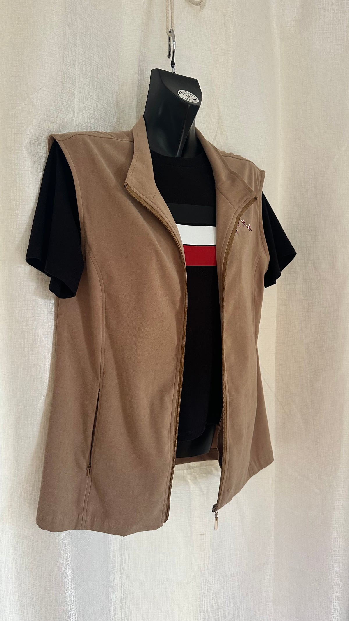 STATEMENT Vest n Beige/Tan x Size 16 x