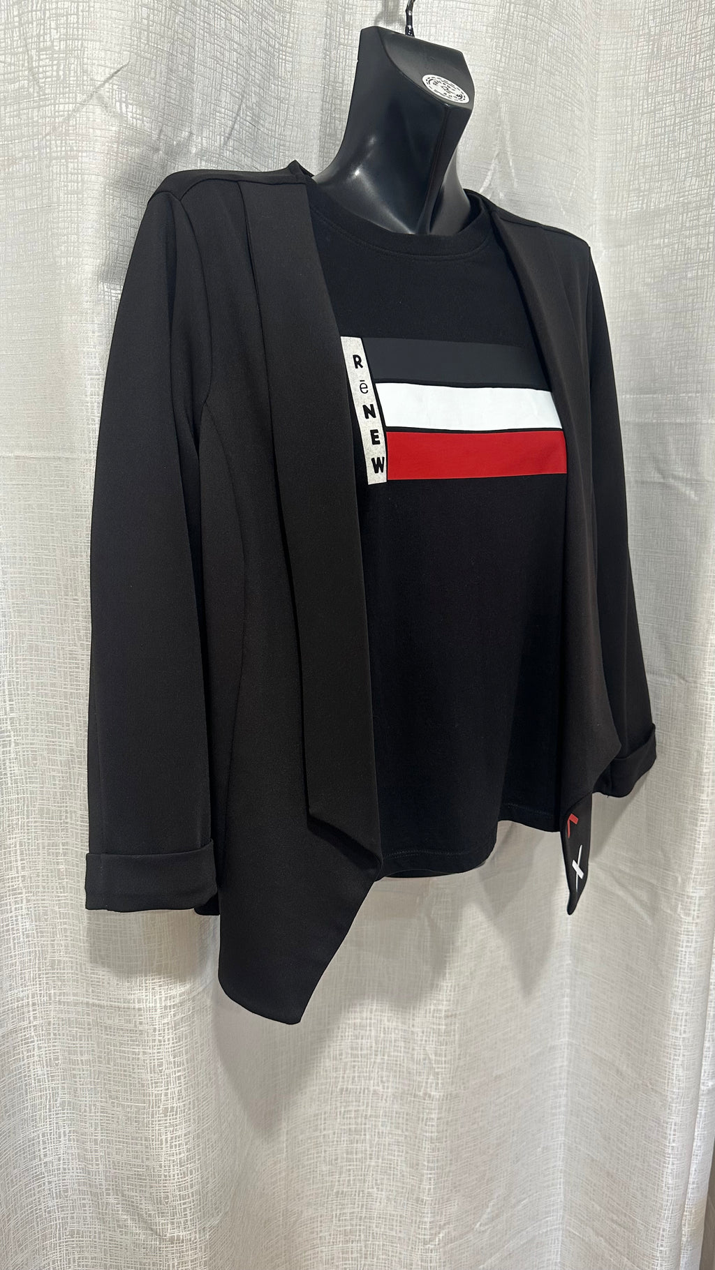 STATEMENT Jacket n Black x Size 14 x