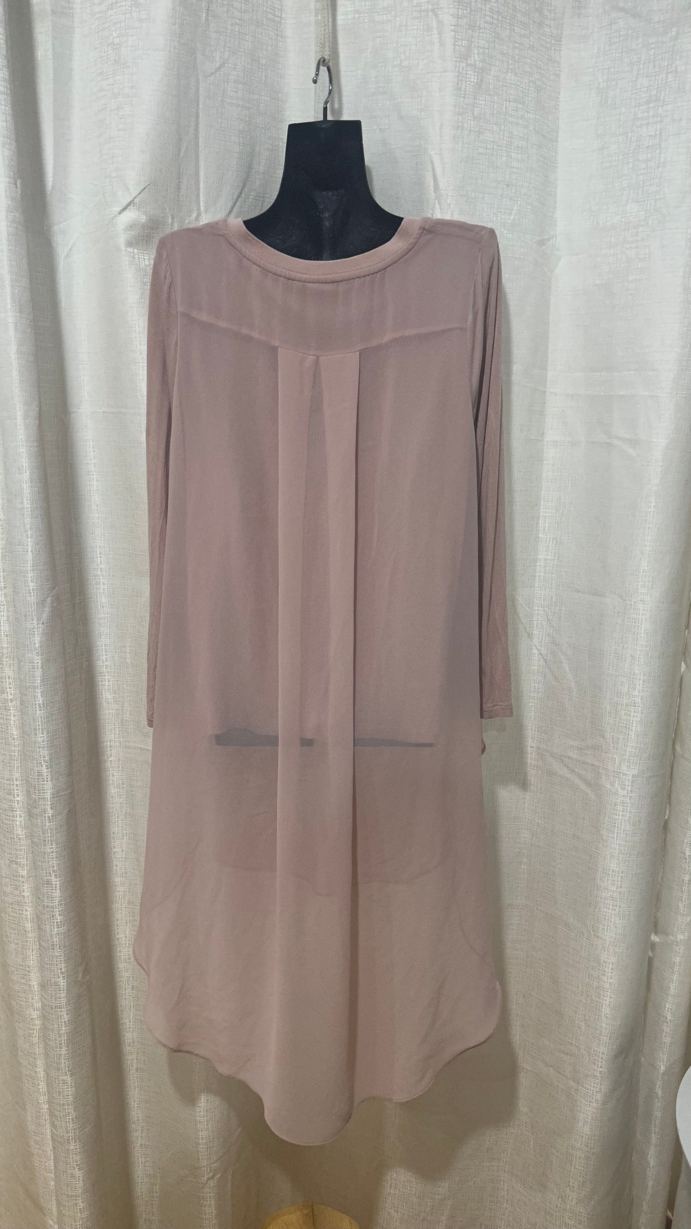 Layered Midi Dress n soft Pink x Size 16 x