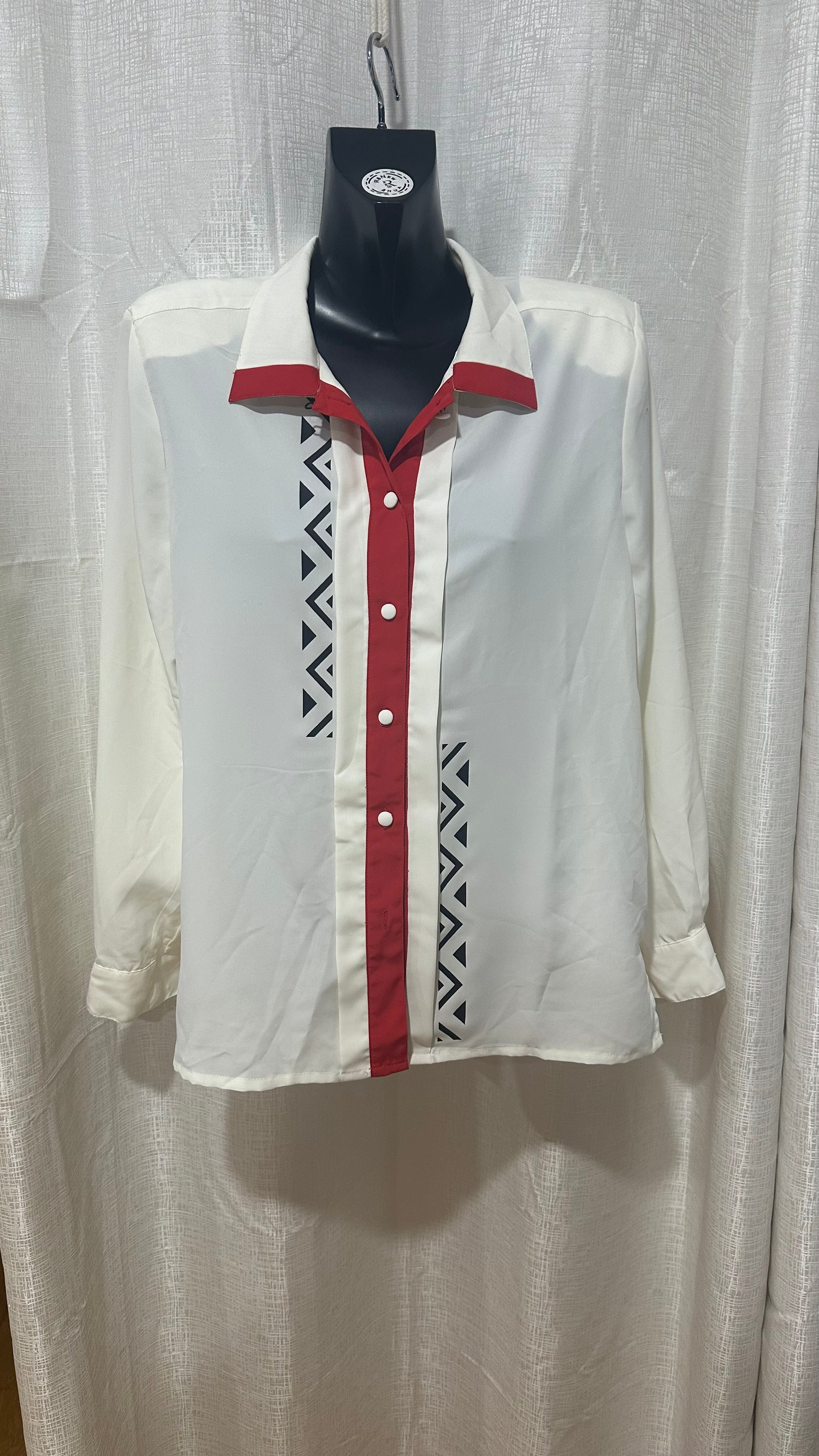 Wahine Shirt n White x Size 14 x