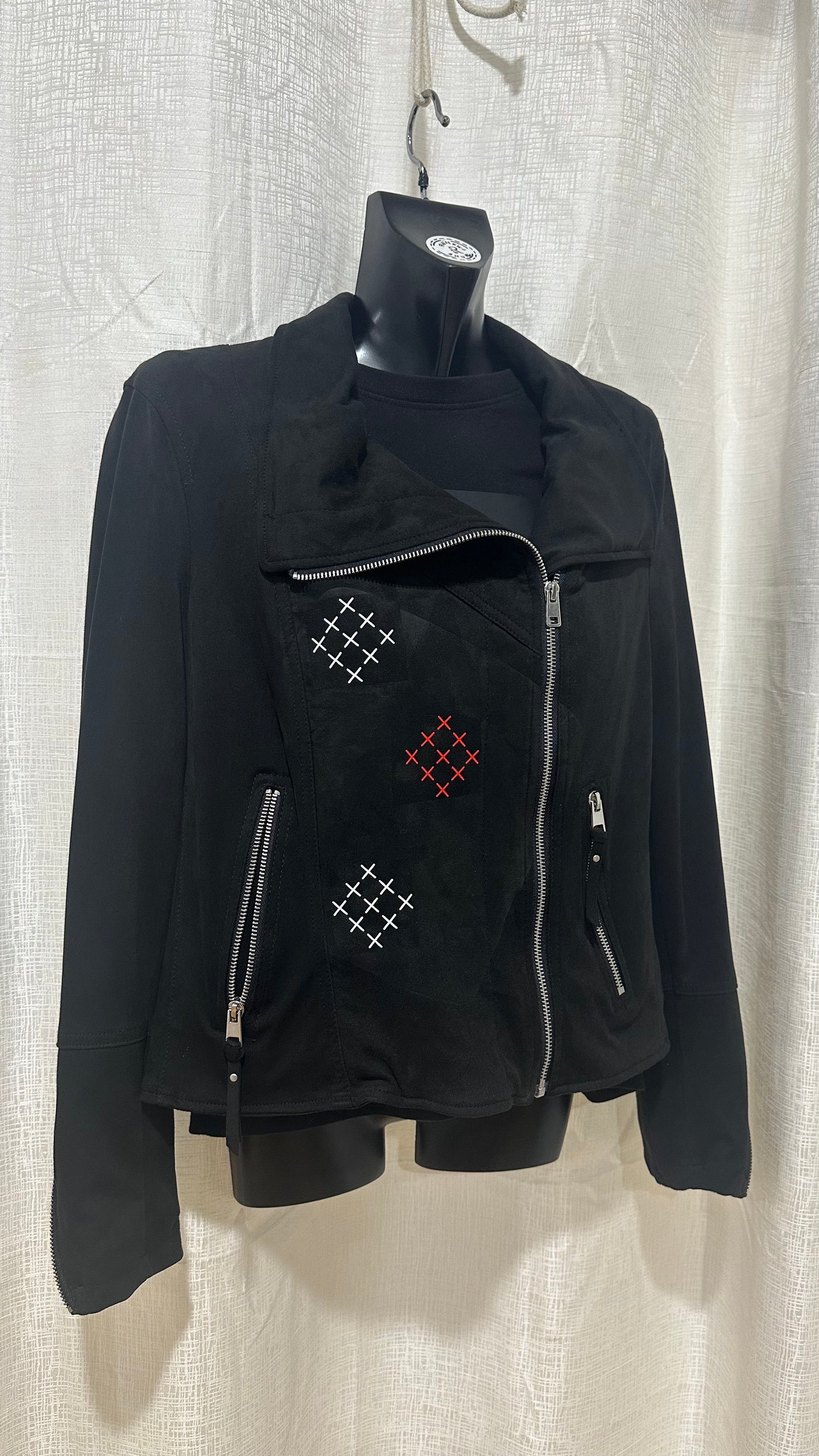 STATEMENT Biker Jacket n Black x Size 14 x