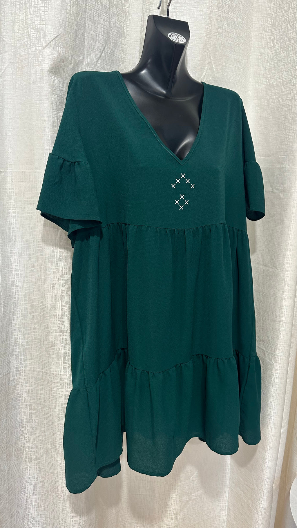 Midi Dress n Pounamu Green  x Size 16 x