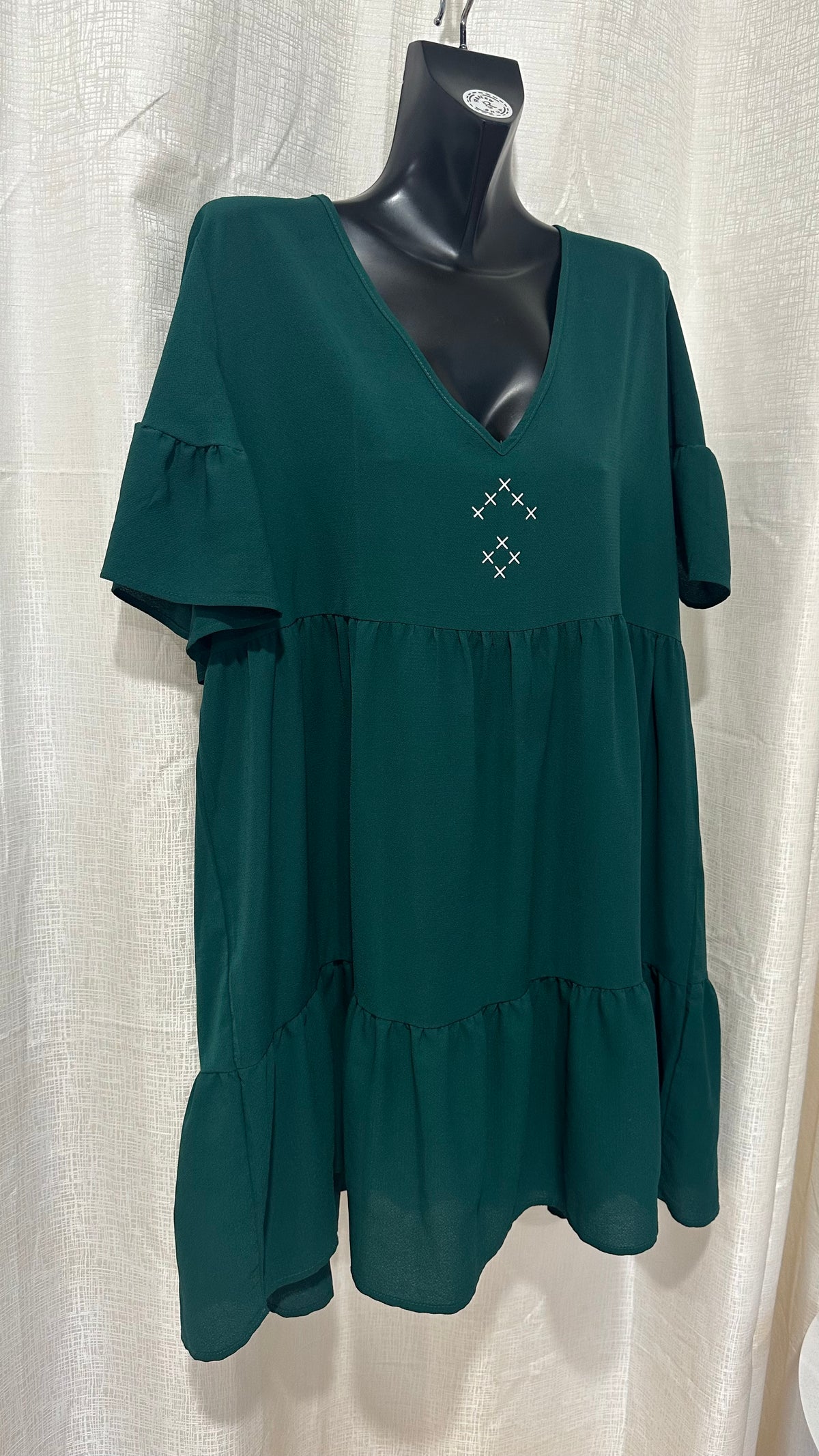 Midi Dress n Pounamu Green  x Size 16 x