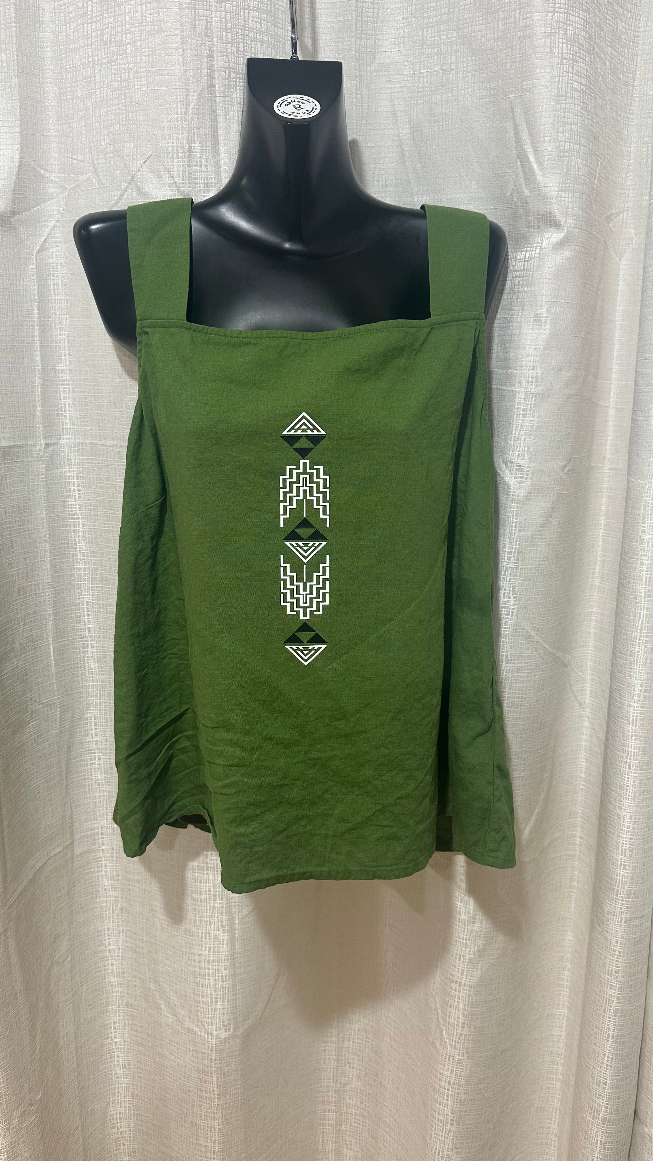 Wahine Singlet n Green x Size 24 x