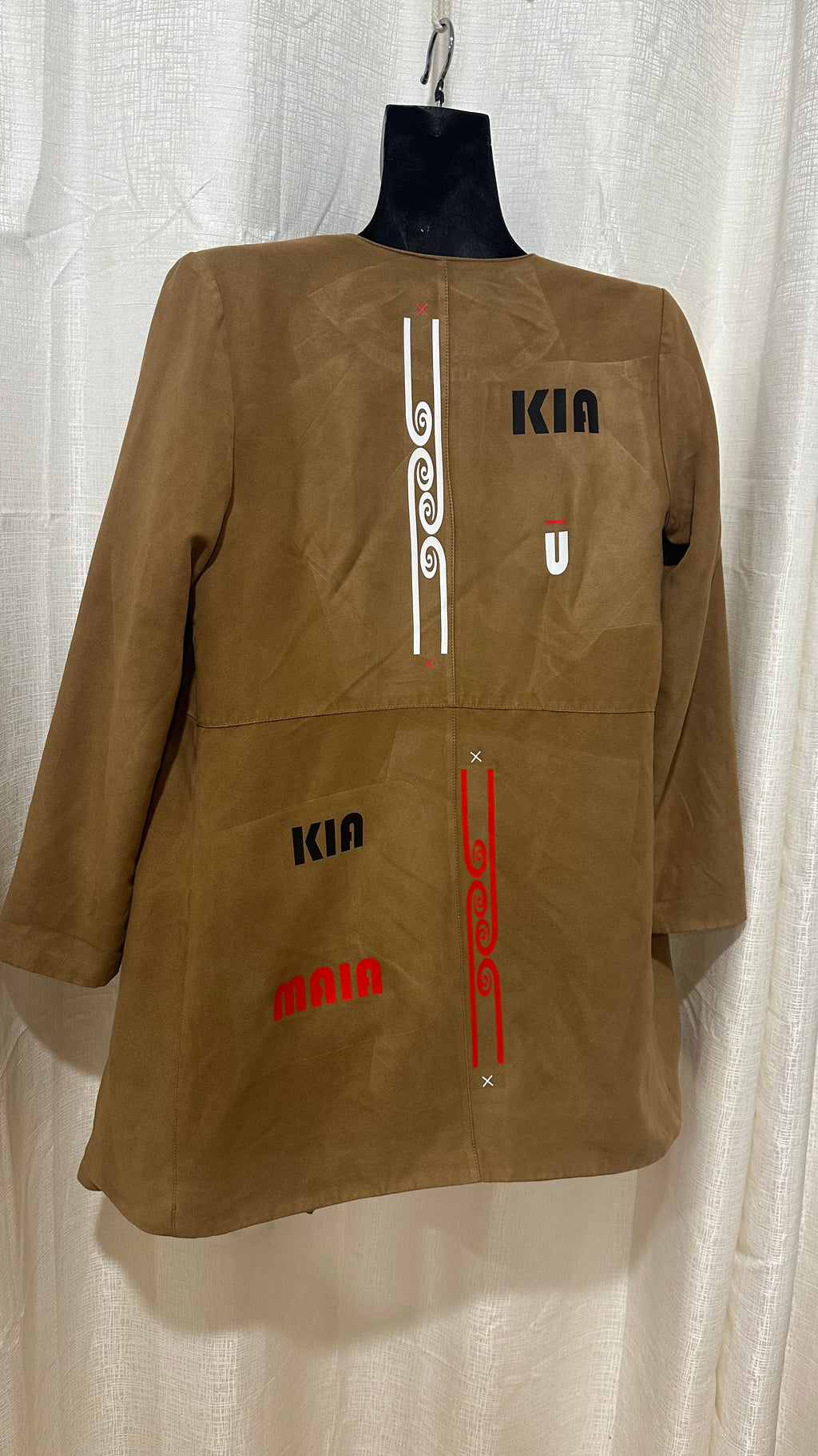 STATEMENT Coat n Tan Brown x Size12 x