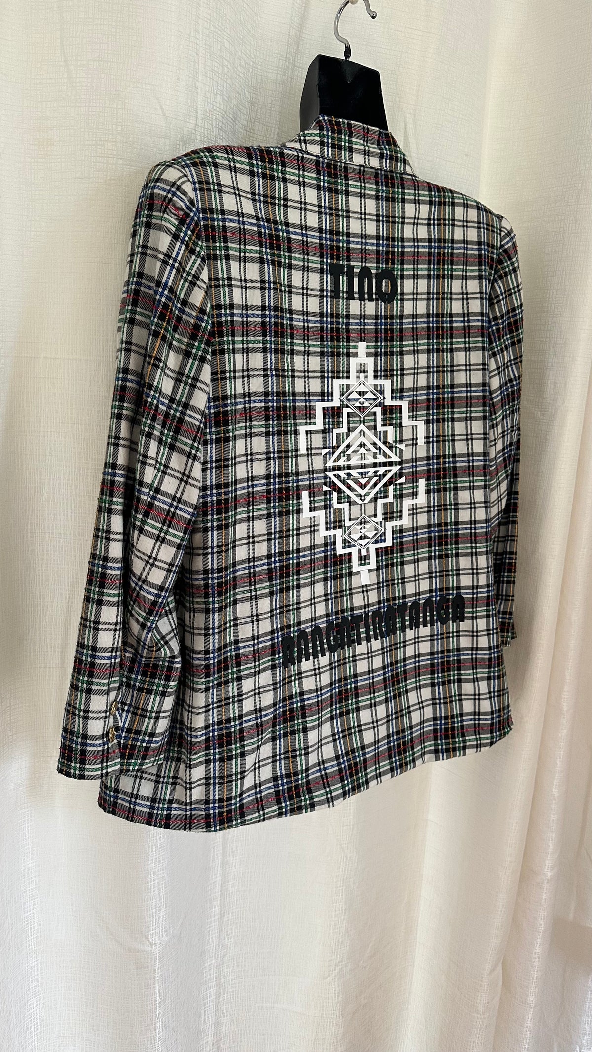 STATEMENT Blazer n Gingham x Size 14 x