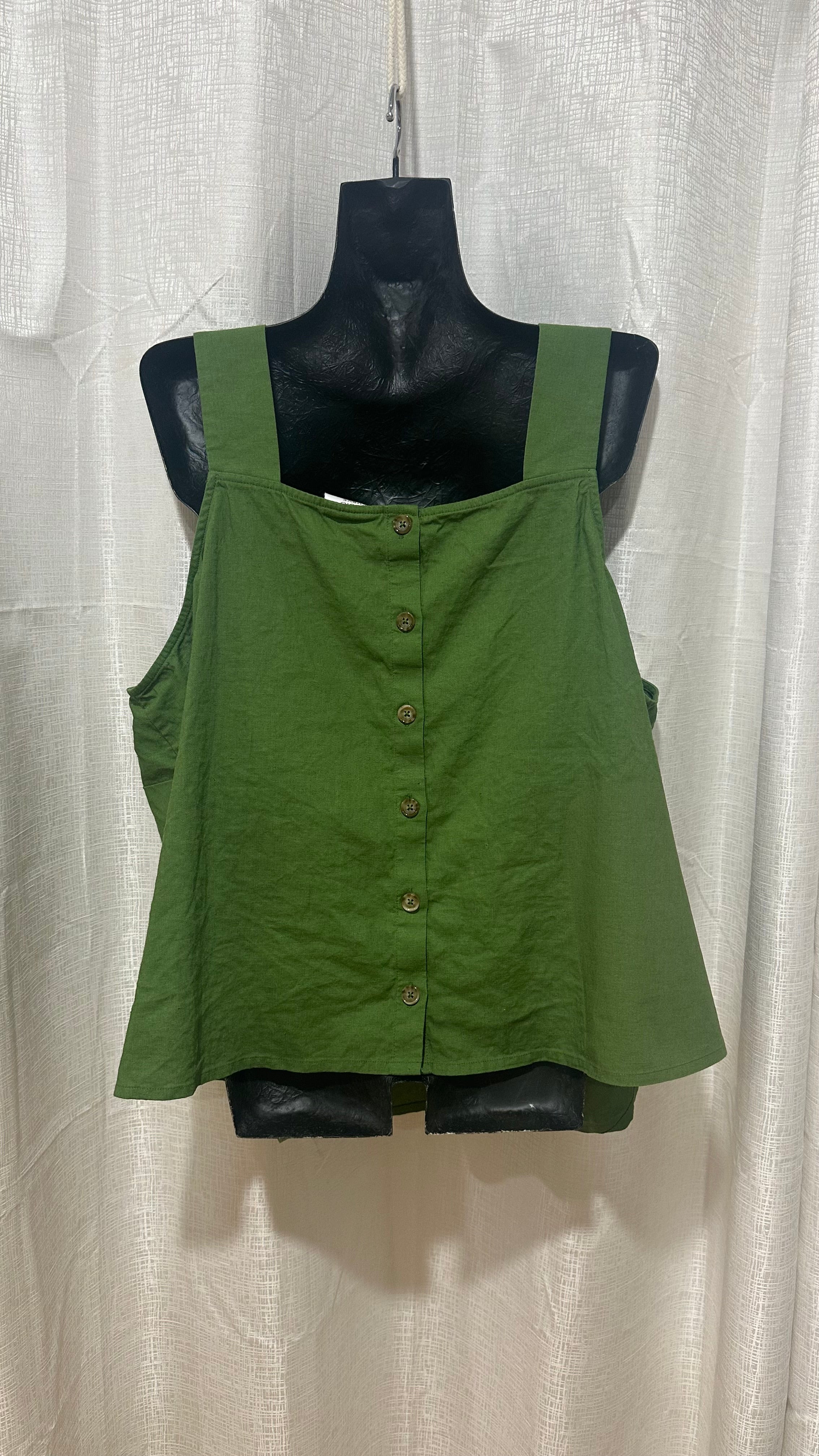 Wahine Singlet n Green x Size 24 x