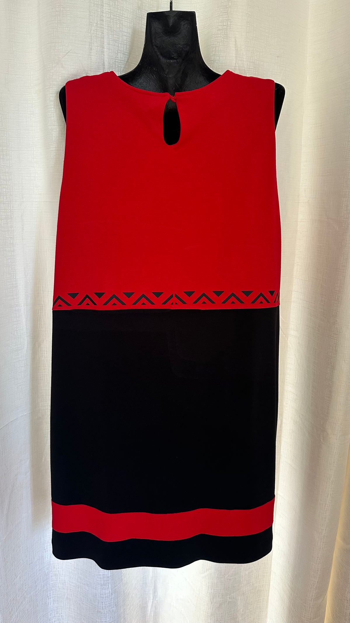 Midi Dress n Red & Black  x Size 18 x