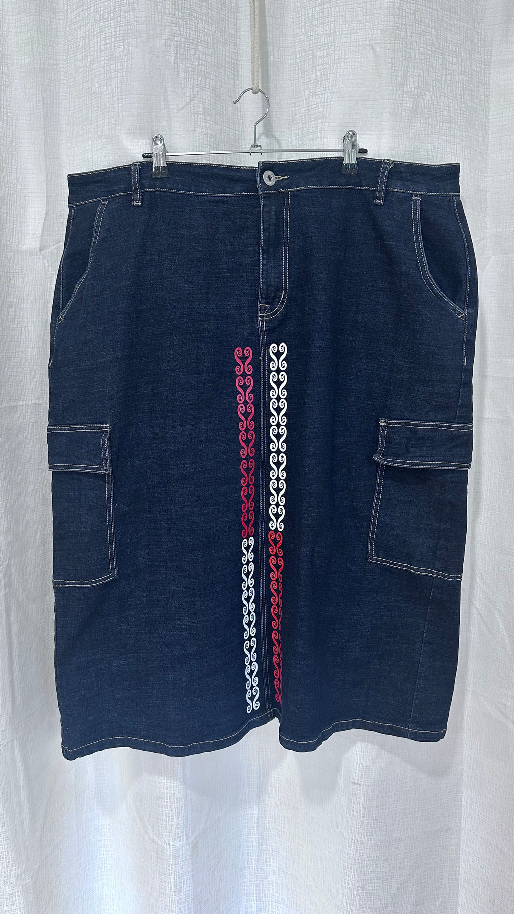 Midi Dark Denim Skirt - x Size 18 x