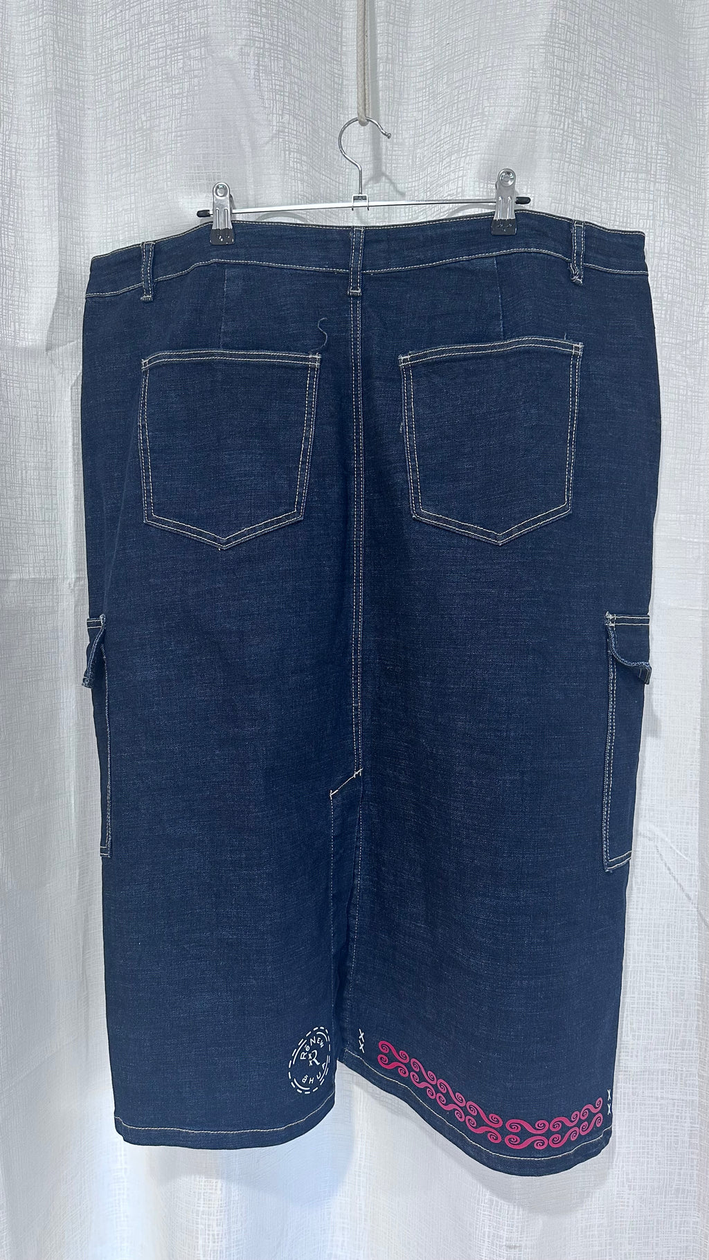 Midi Dark Denim Skirt - x Size 18 x