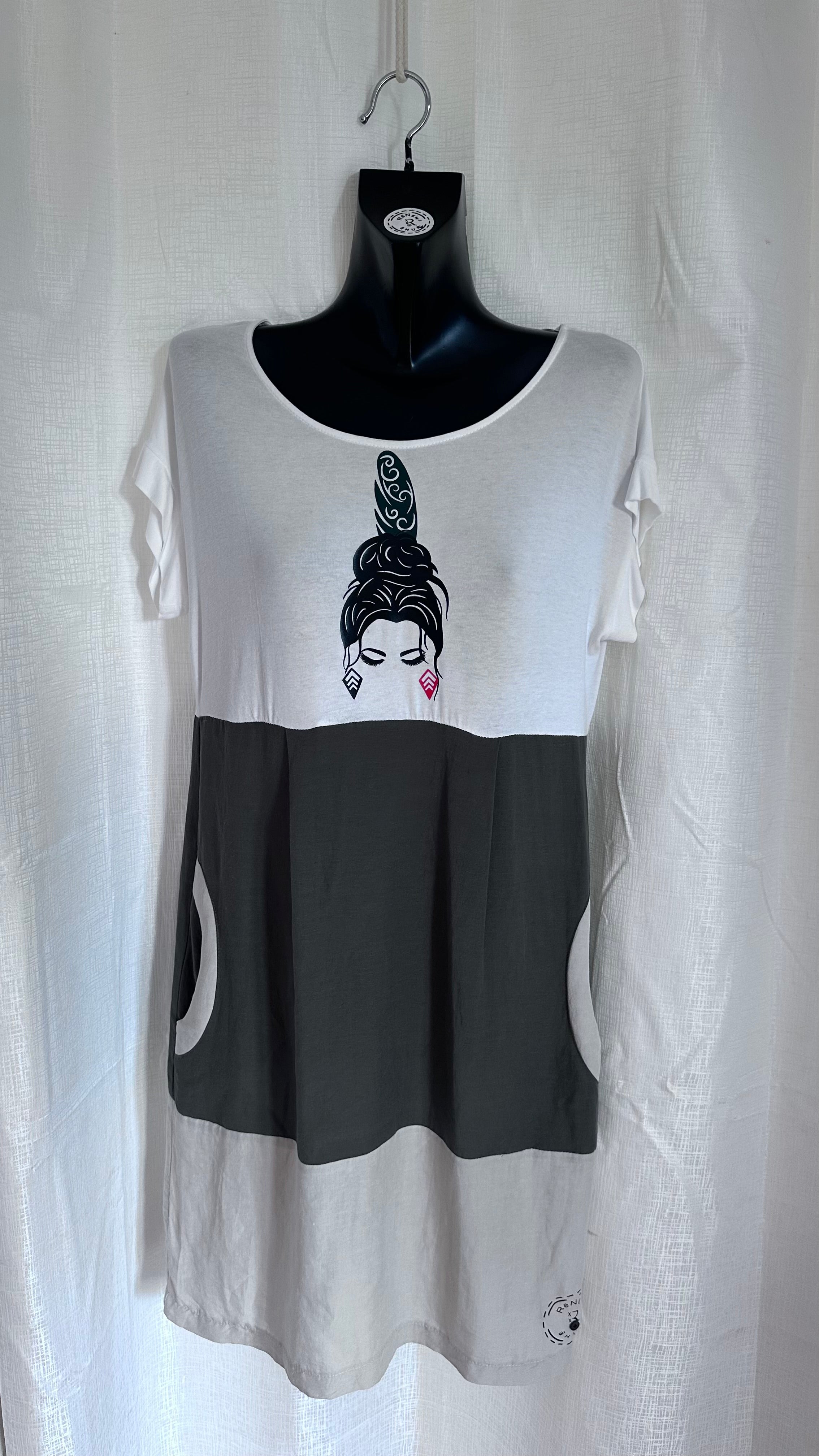 Mana Wahine Dress Neutral tones x Size 10 x