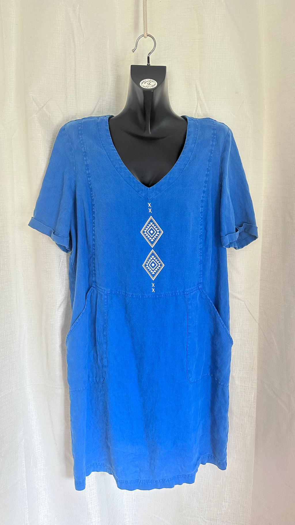 Short Dress n Blue x Size 14 x