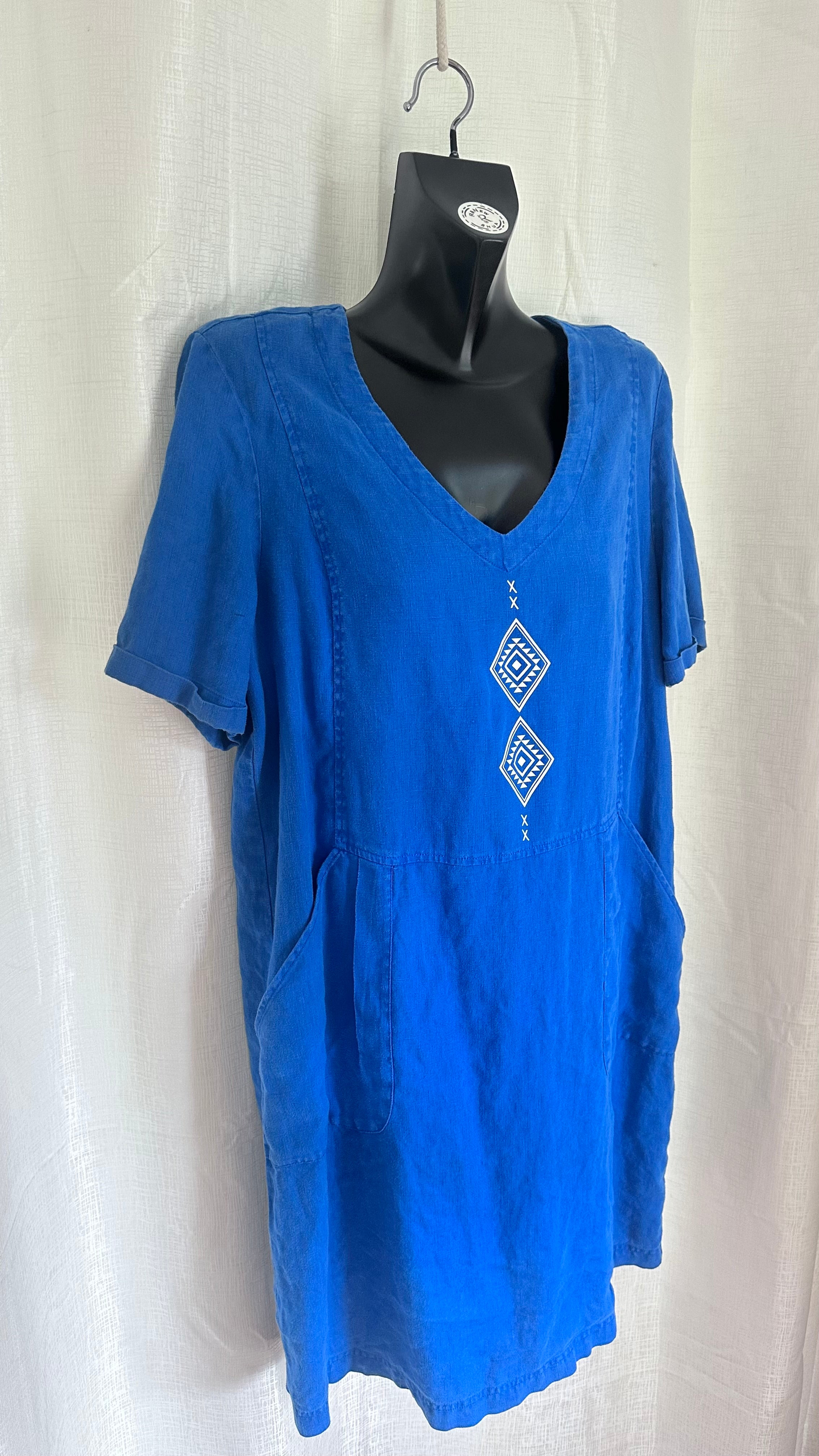 Short Dress n Blue x Size 14 x