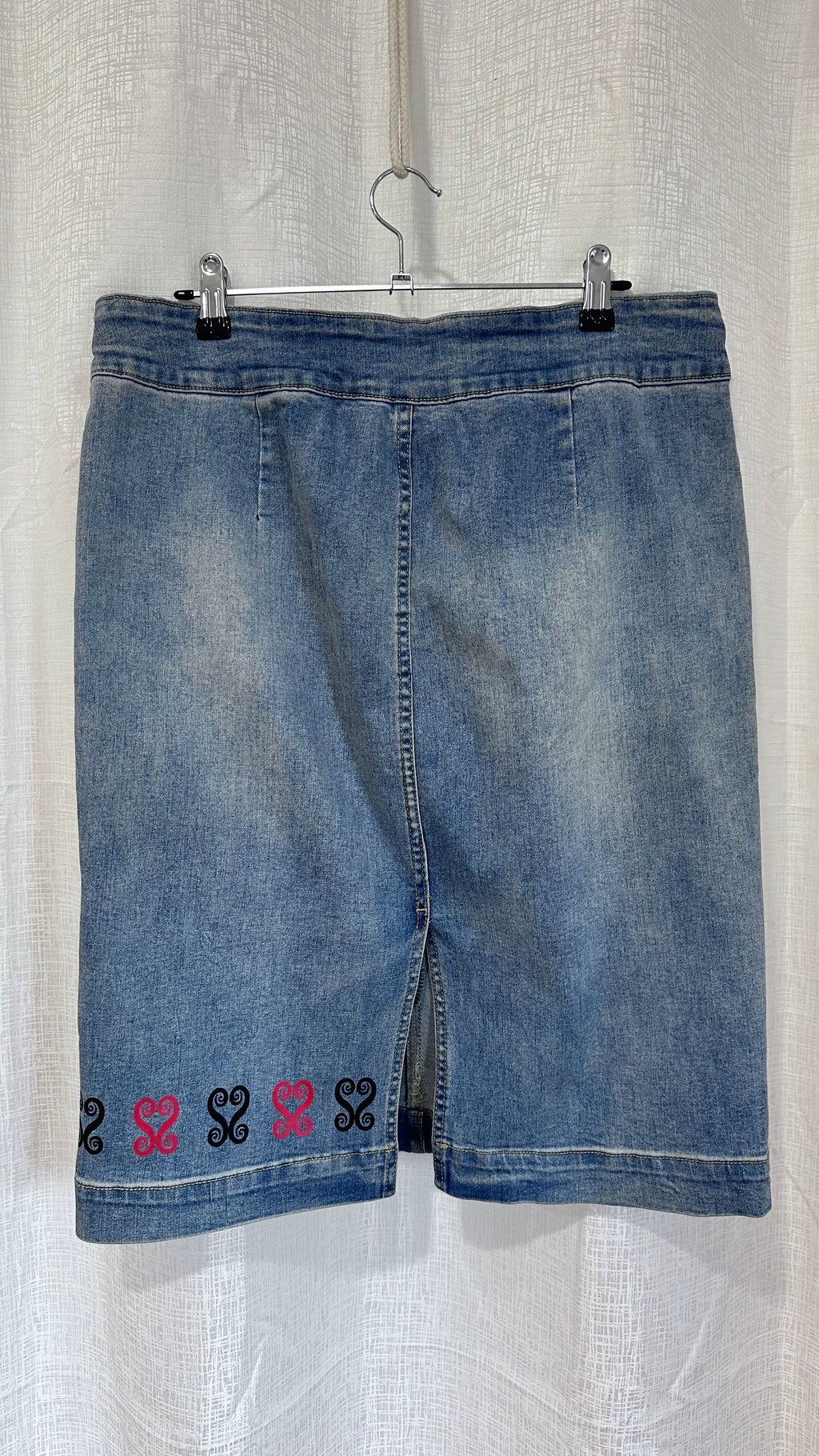 Mid Skirt n Denim - x Size 14 x