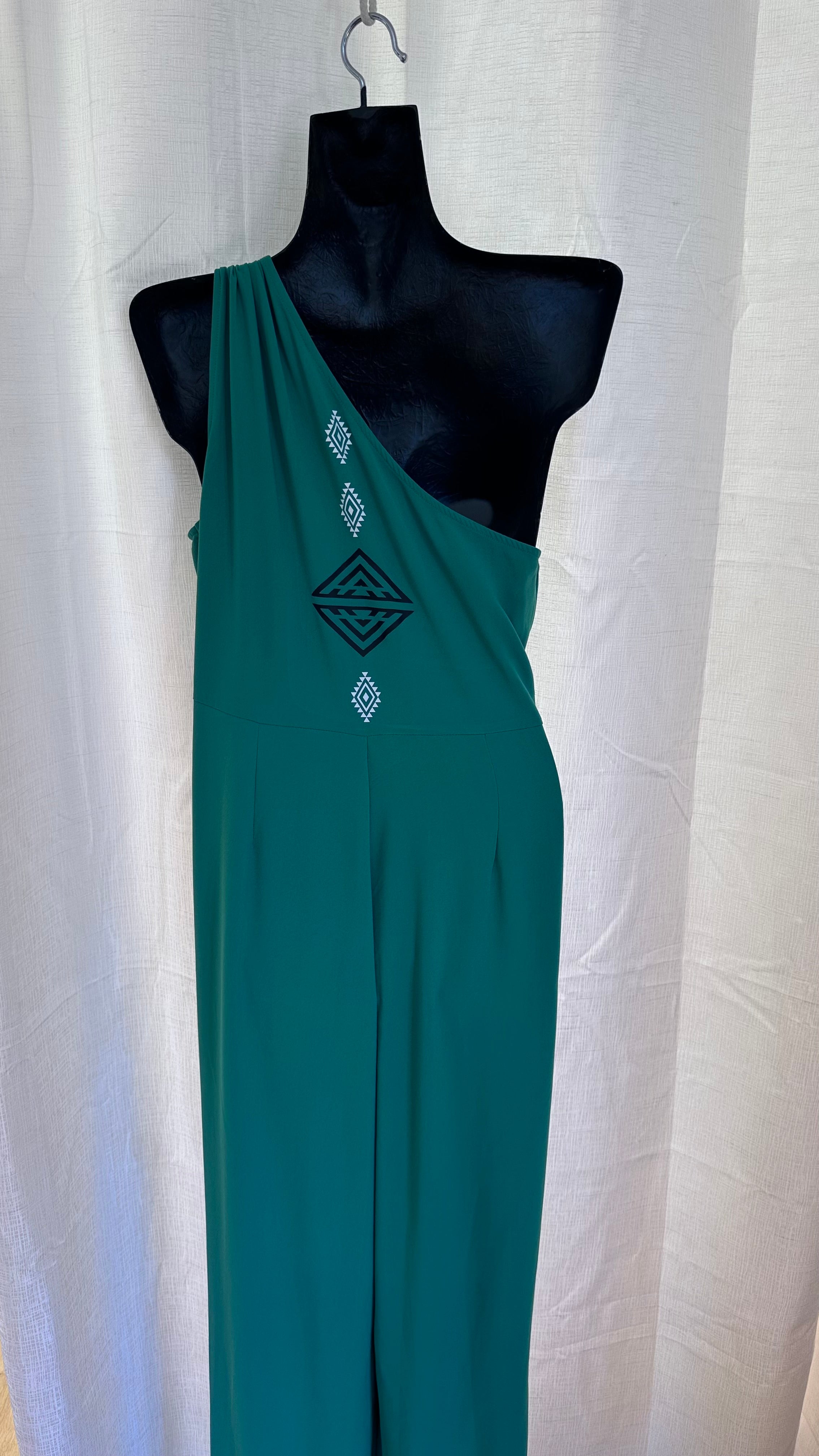 Jumpsuit in Bright Green...  x Size 14 x