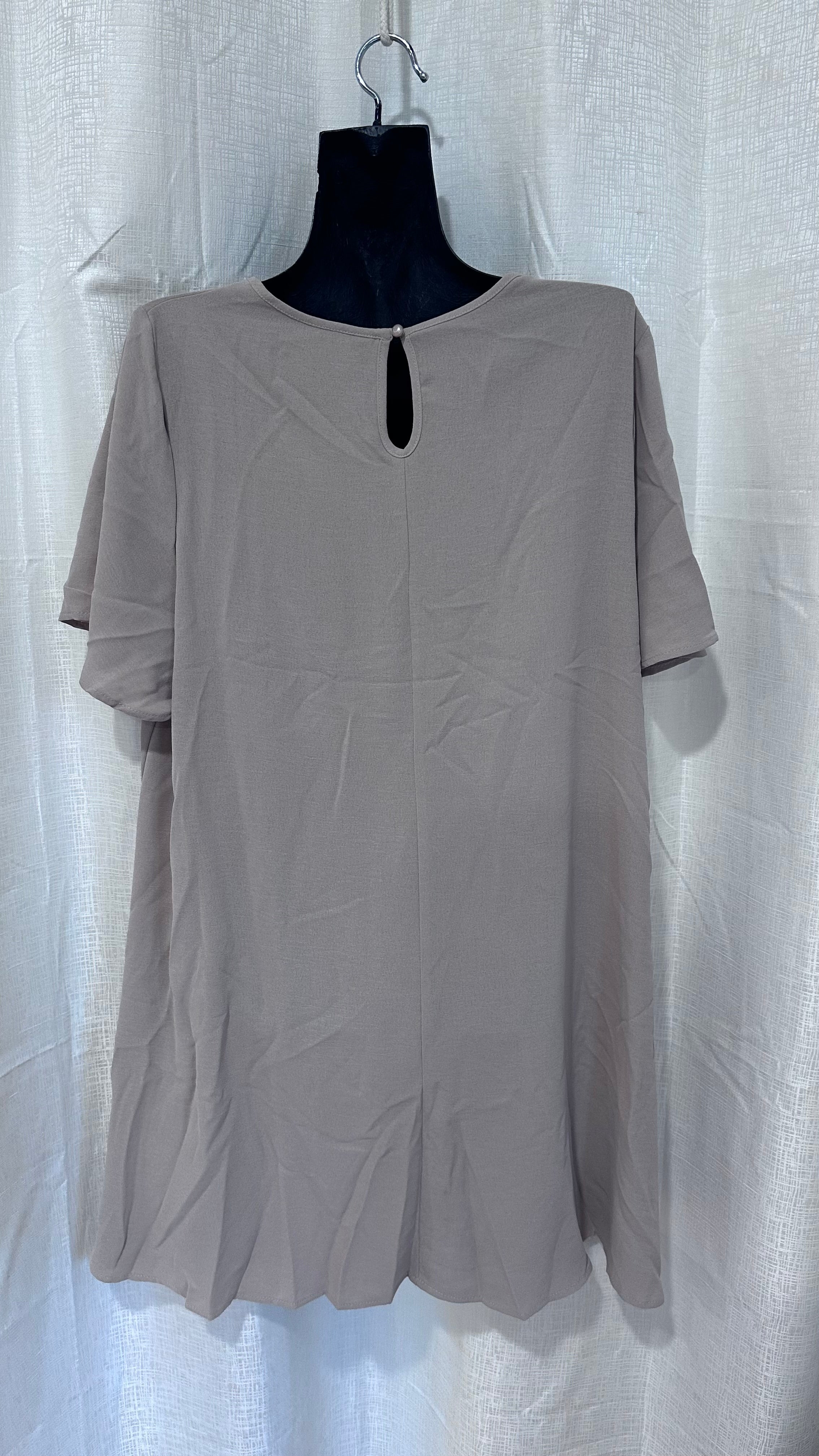 Midi Dress n  Beige x Size 18 x