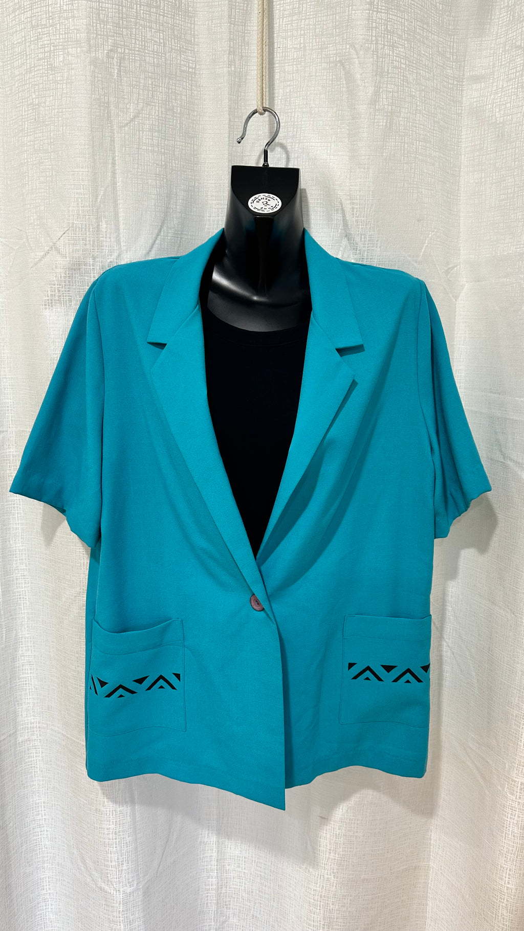 STATEMENT Jacket n Teal x Size 16 x