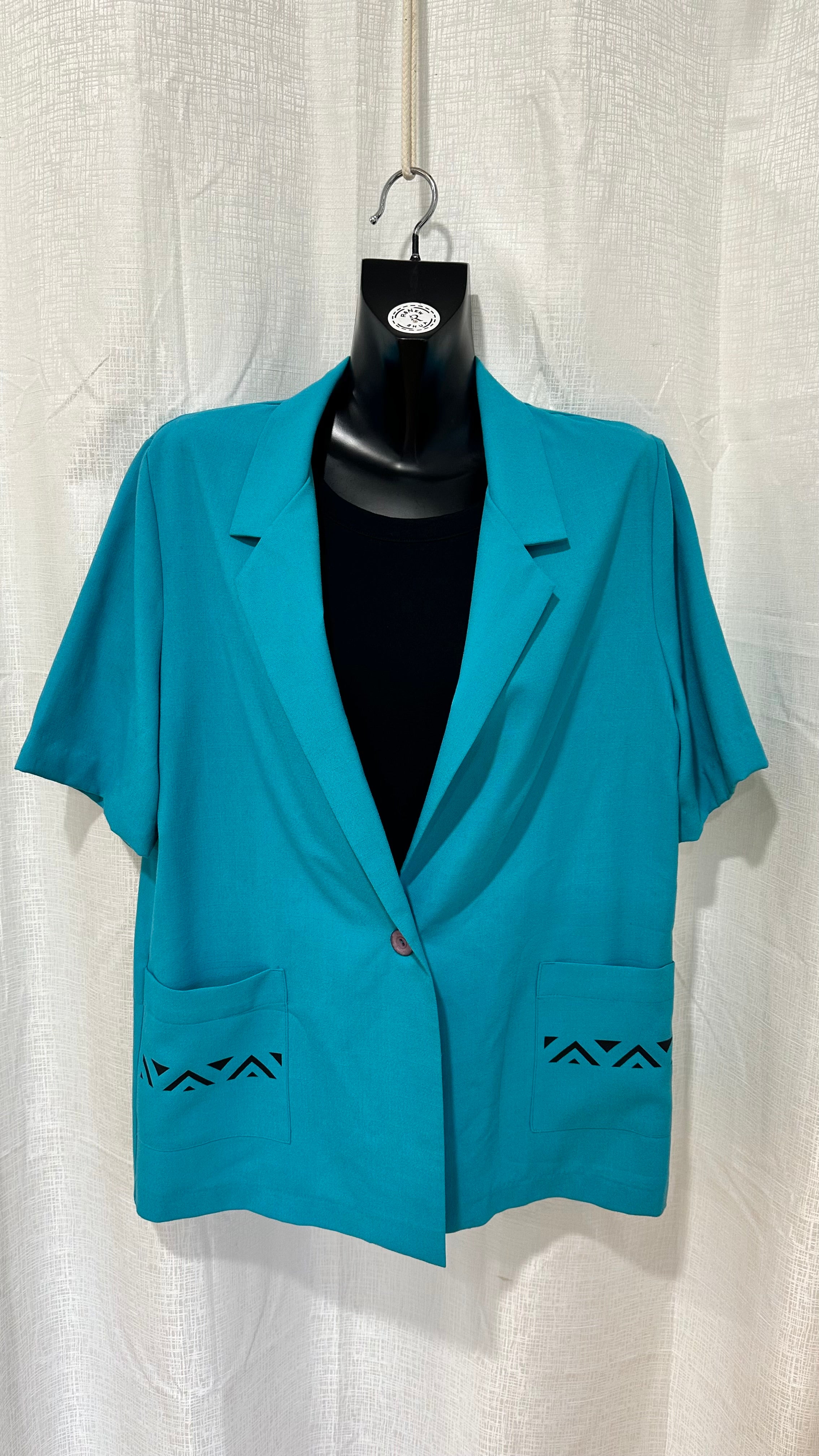 STATEMENT Jacket n Teal x Size 16 x