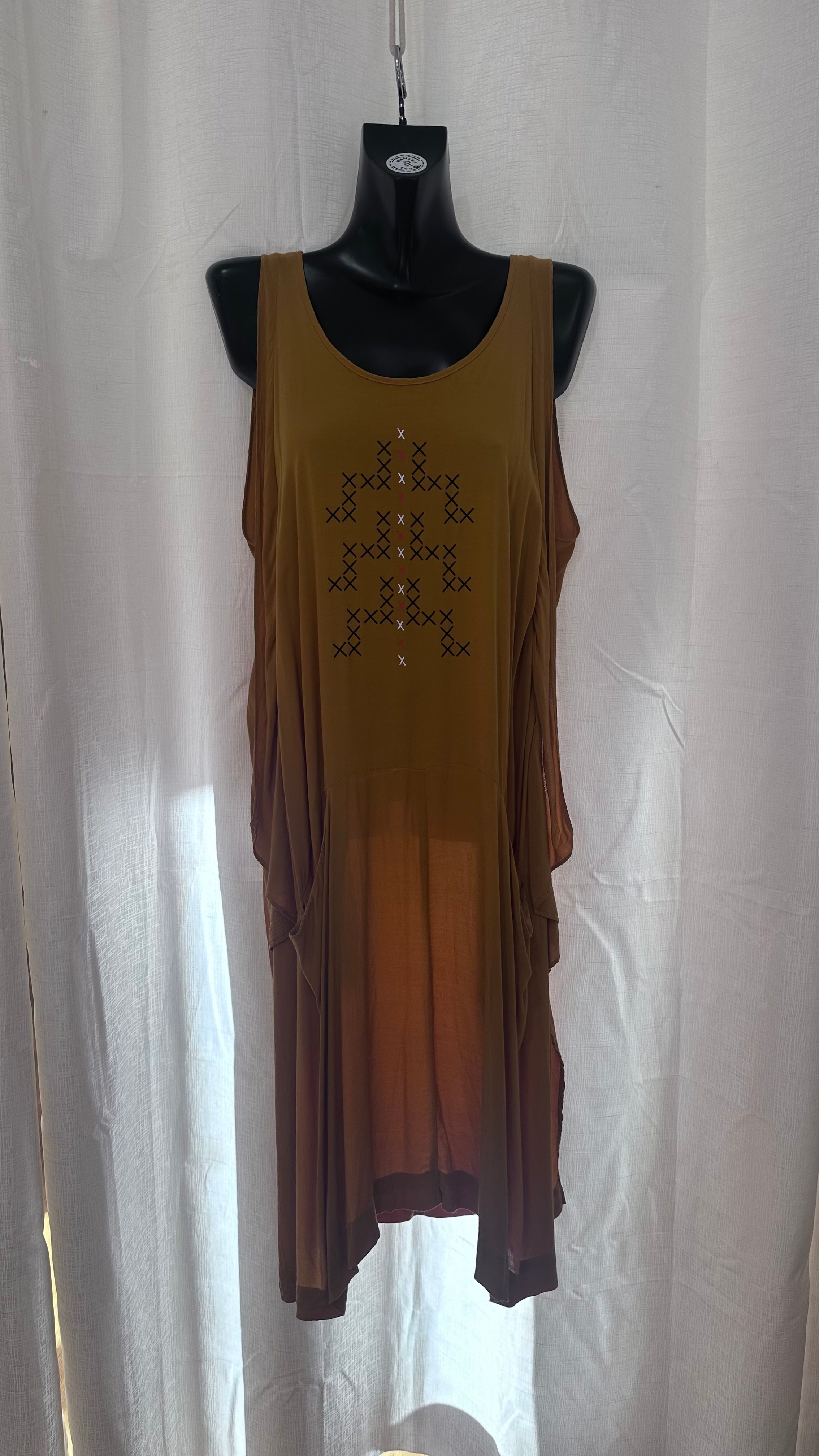 Midi Dress n Mustard  x Size 16 x