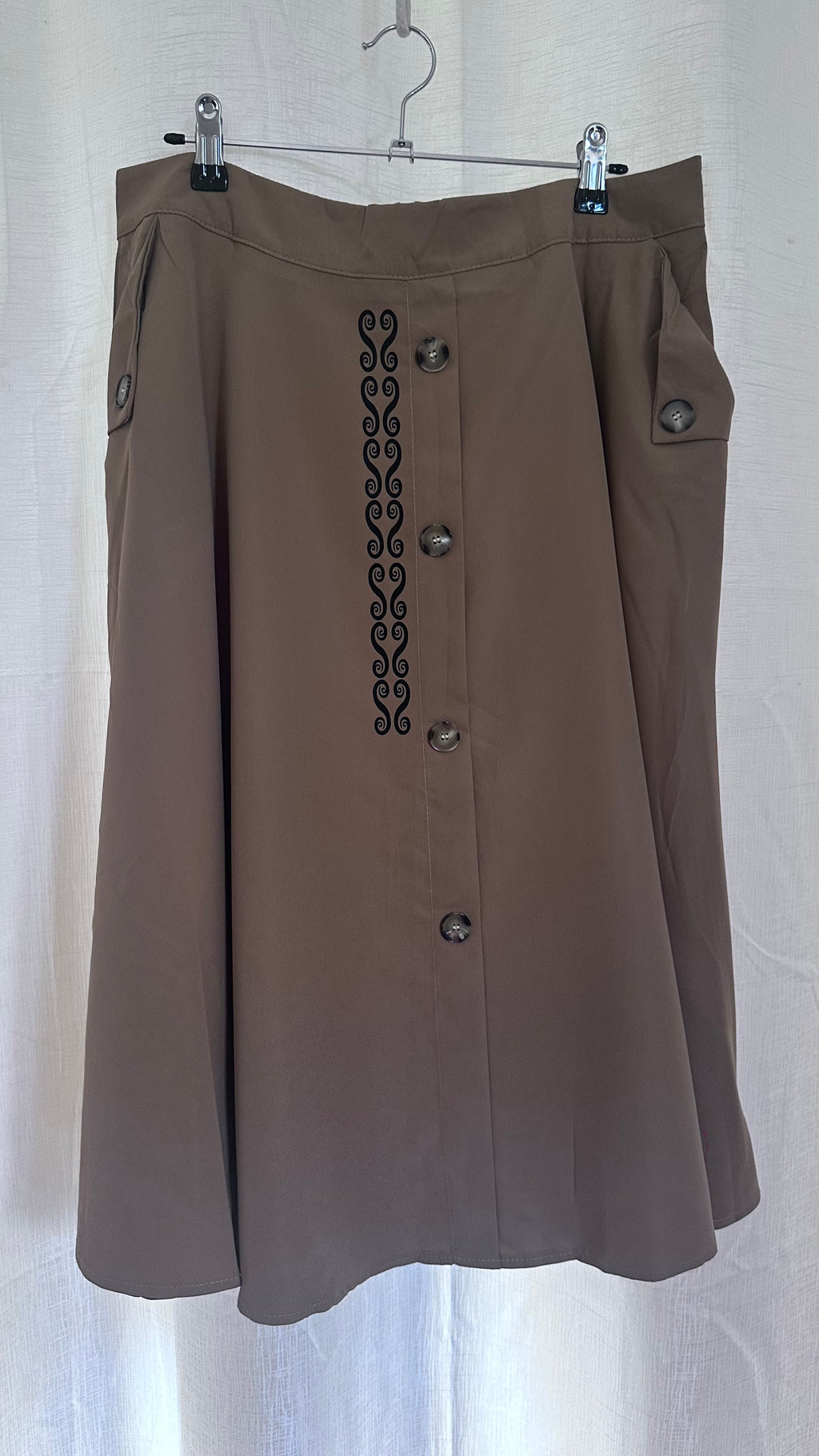 Swing Skirt Mid n Tan - x Size 14 x