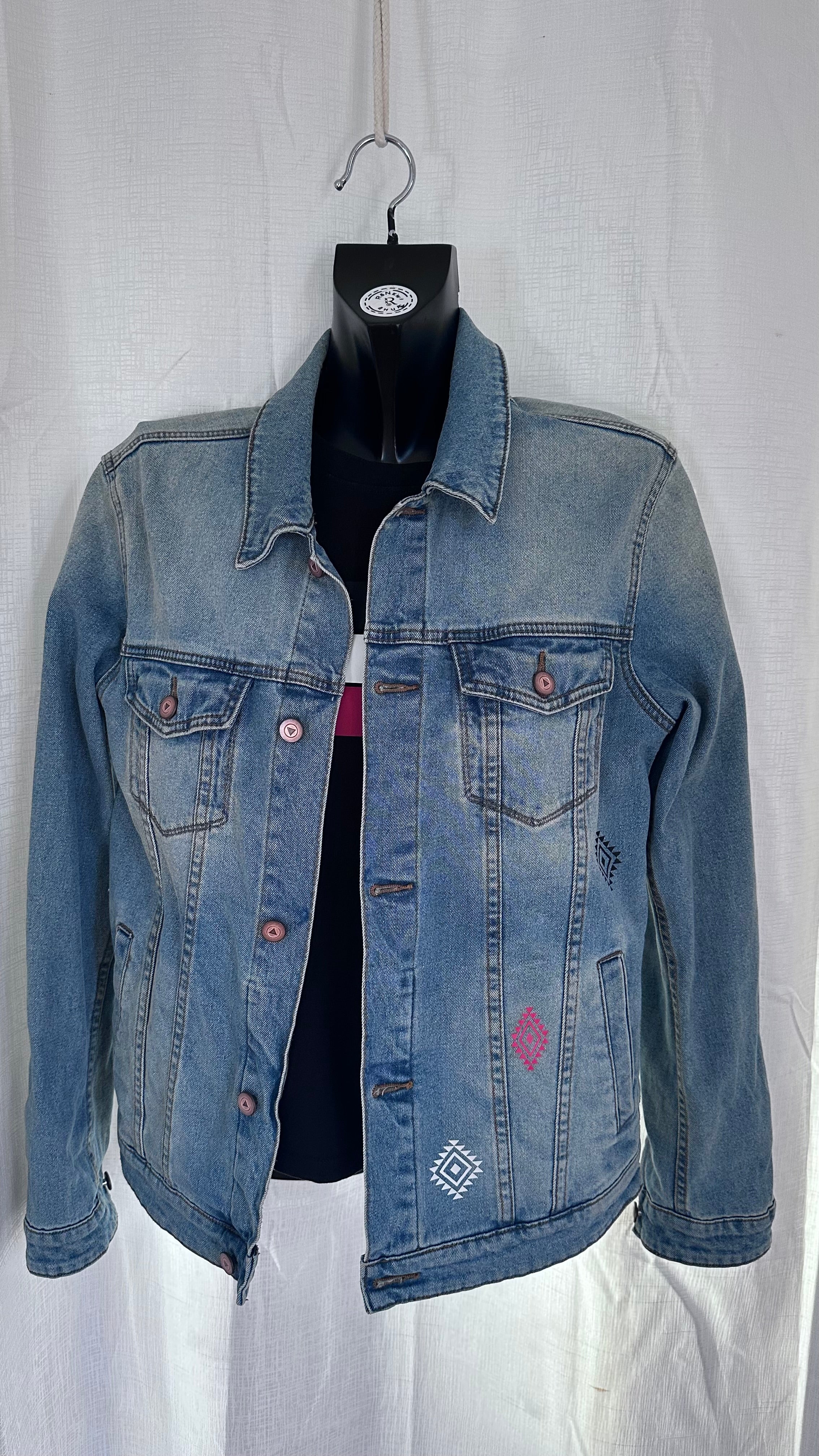 Statement Jacket in Denim x Size 14 x
