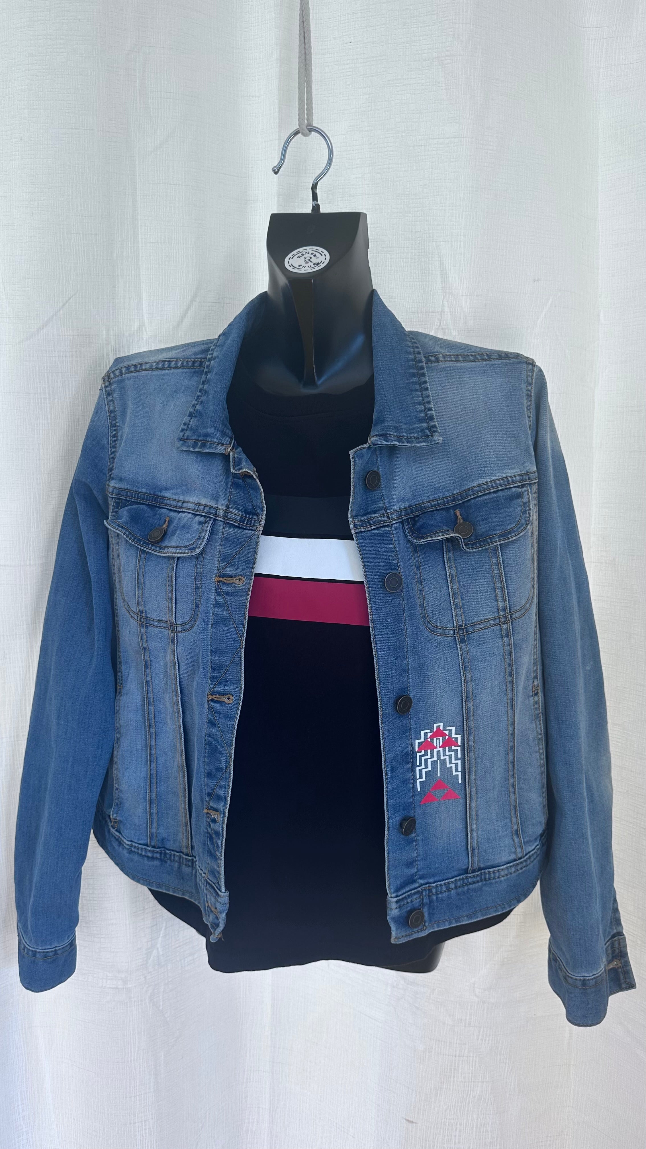 Statement Jacket in Denim x Size 14 x