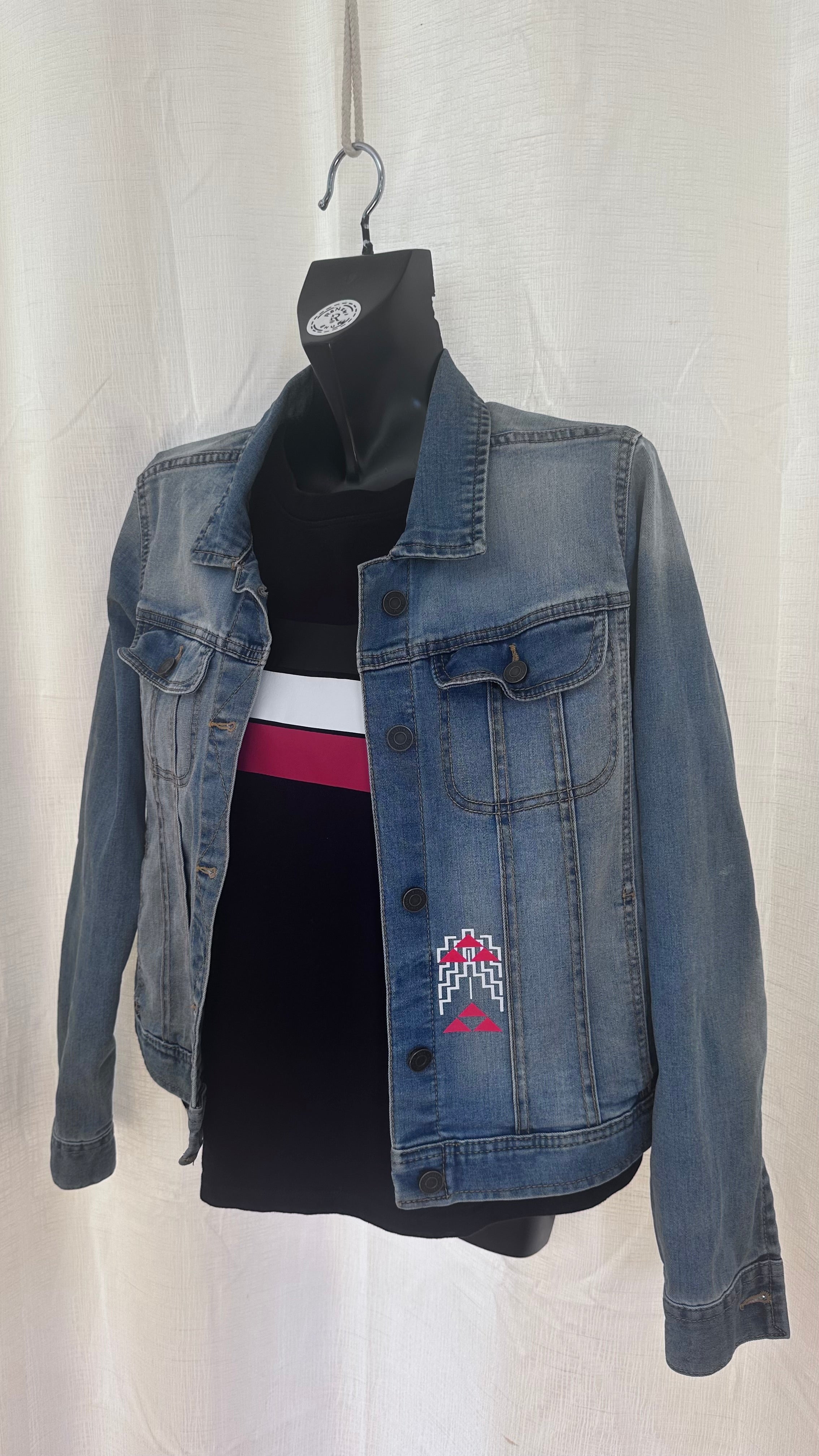 Statement Jacket in Denim x Size 14 x