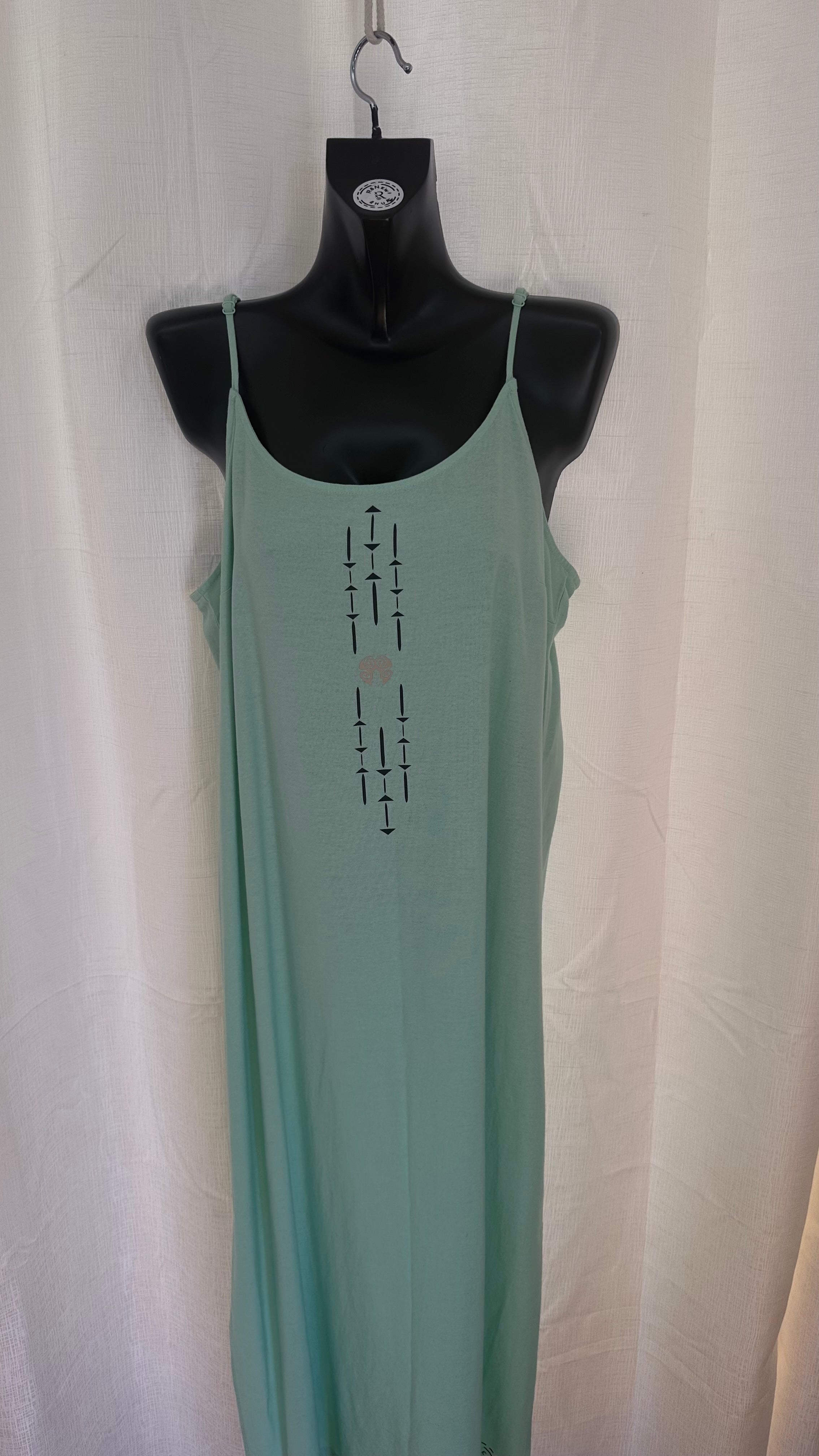 Maxi Dress n Sage Linen x Size 16 x