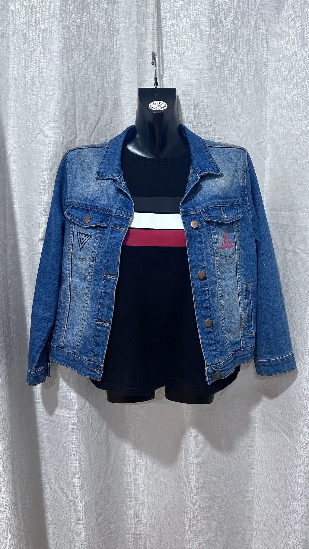 STATEMENT Denim Jacket x Size 12 x