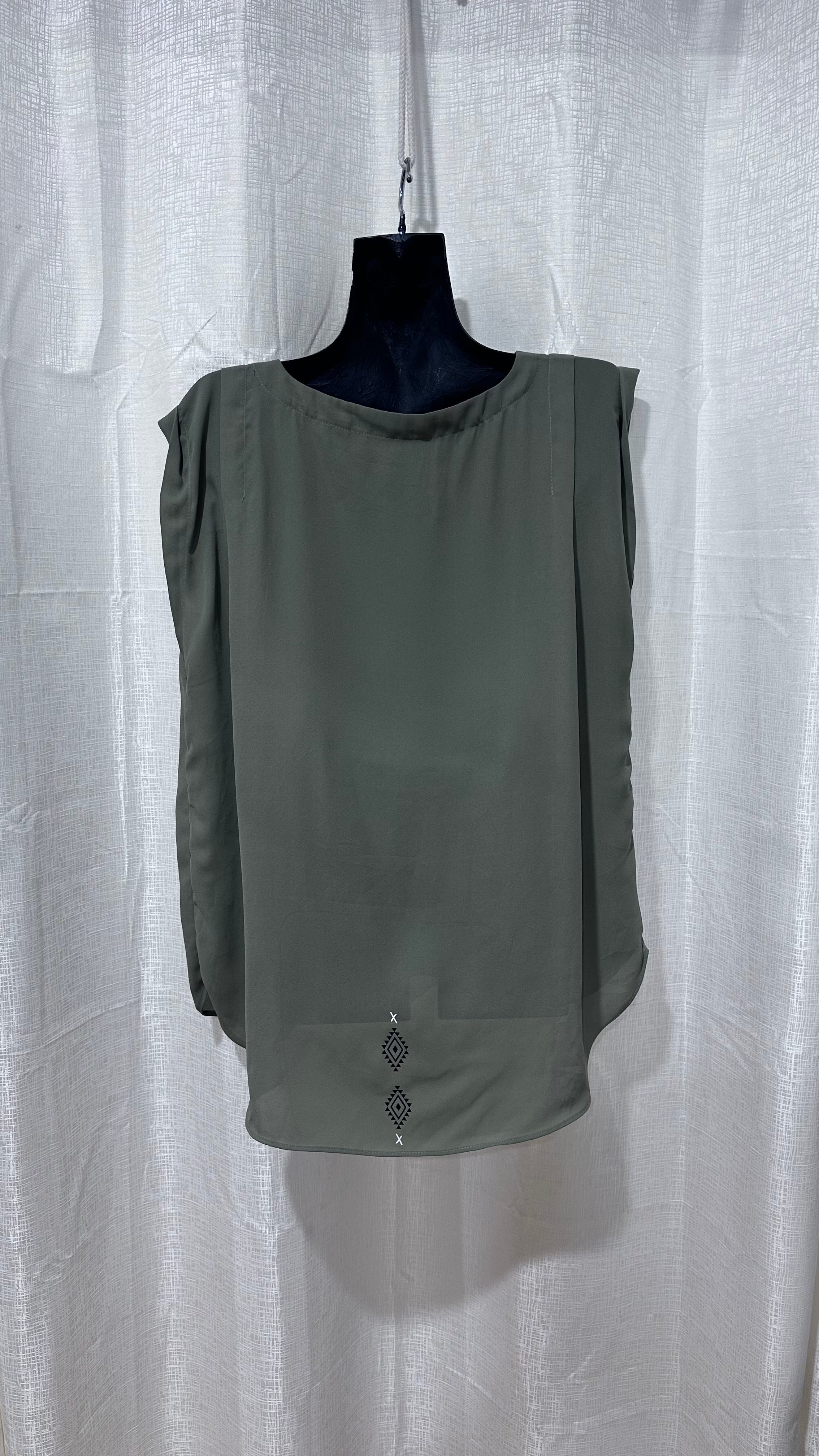 Wahine Top n Khaki Green x Size 16 x