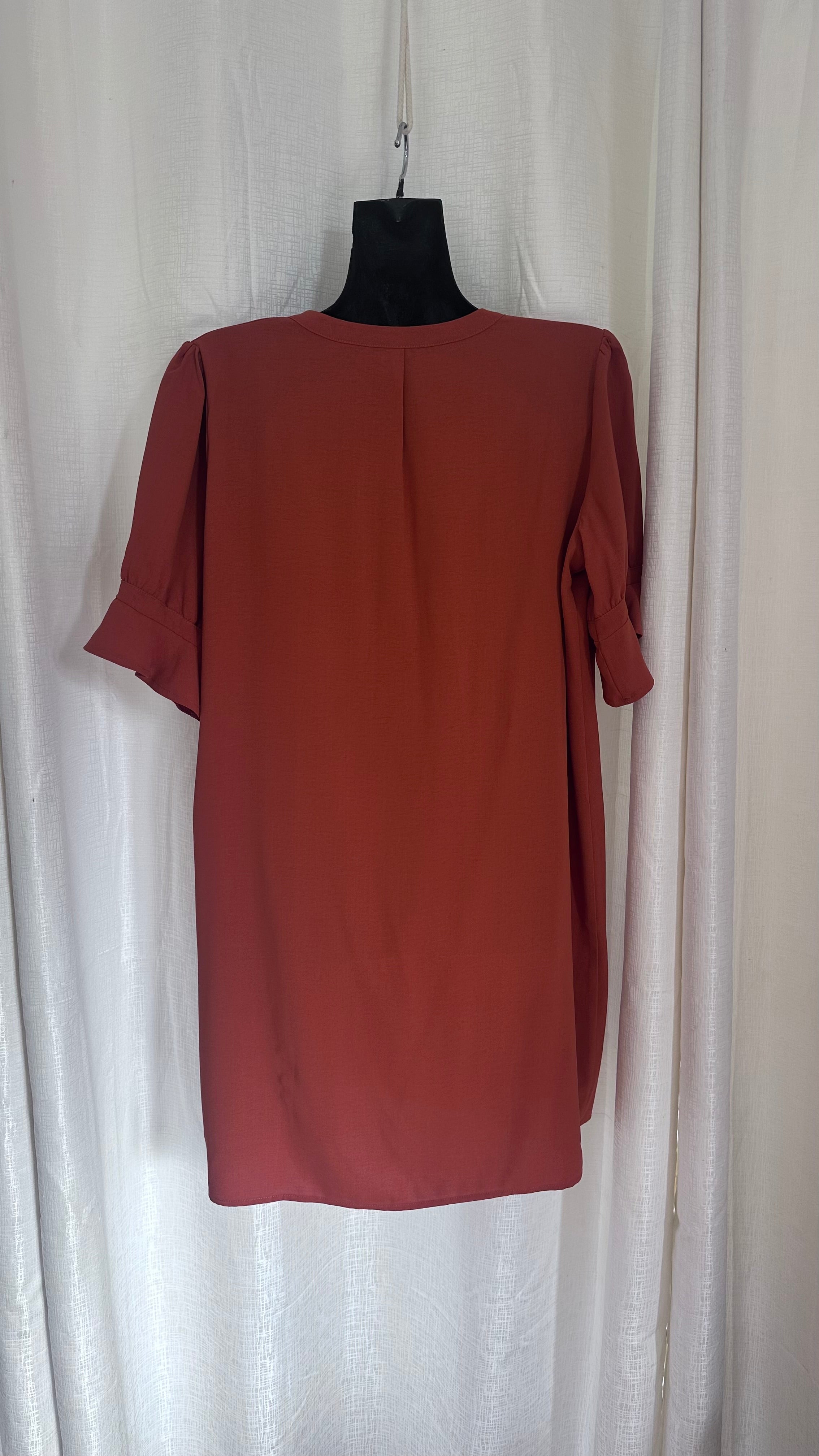 Midi Dress n Rust Orange x Size 14 x