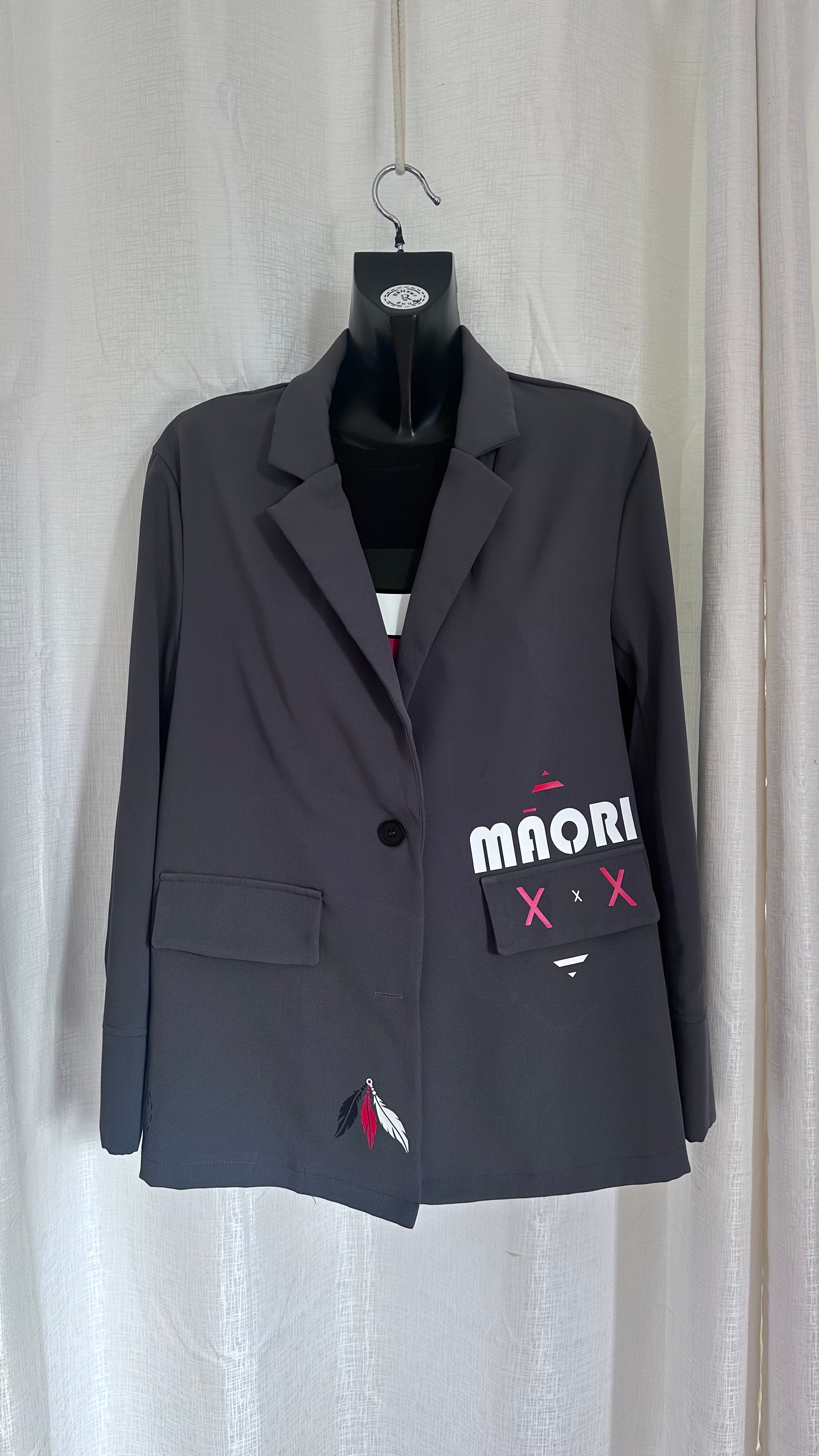 STATEMENT Blazer n Dark Grey x Size 12 x